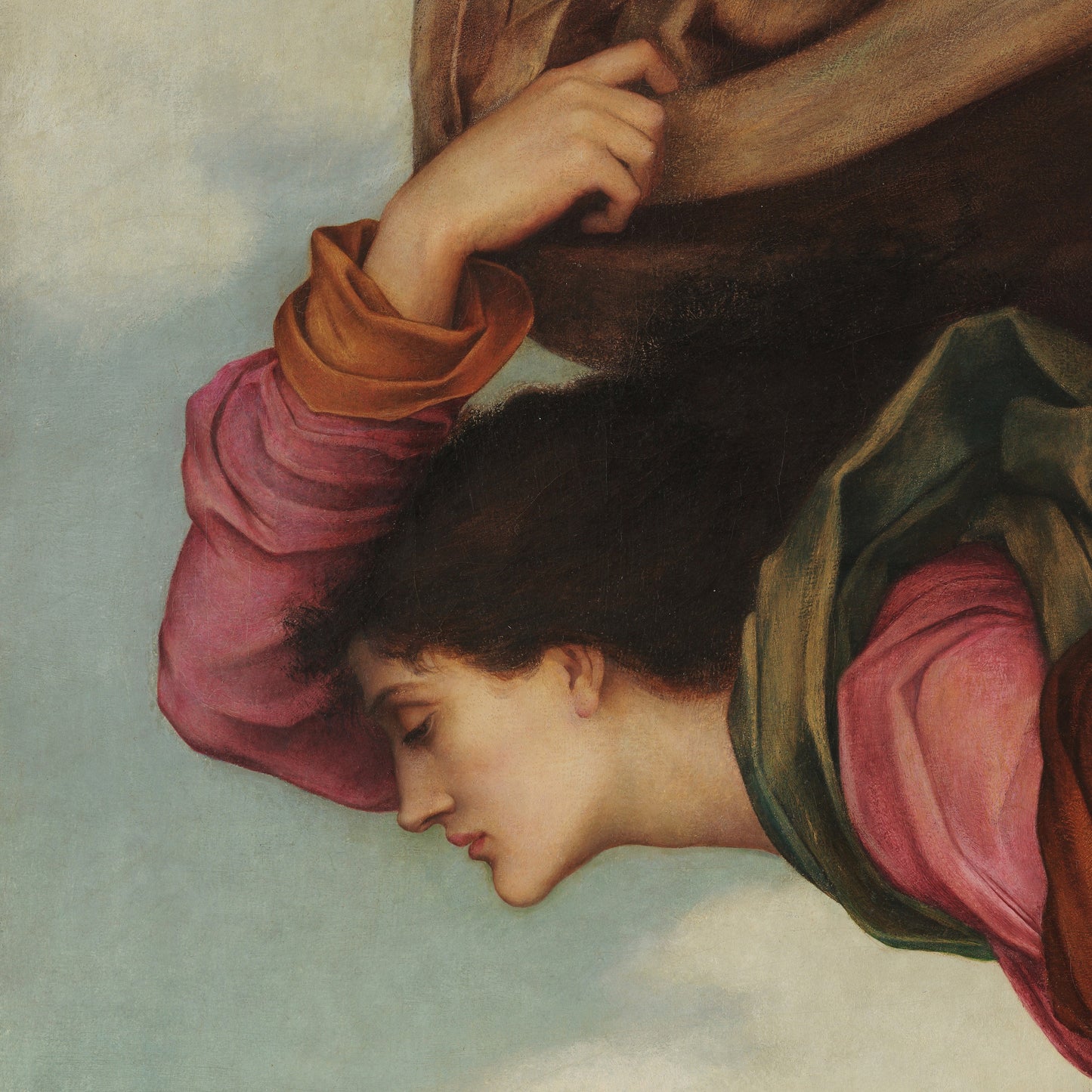 Night and Sleep by Evelyn De Morgan: 3D Textured Art Print