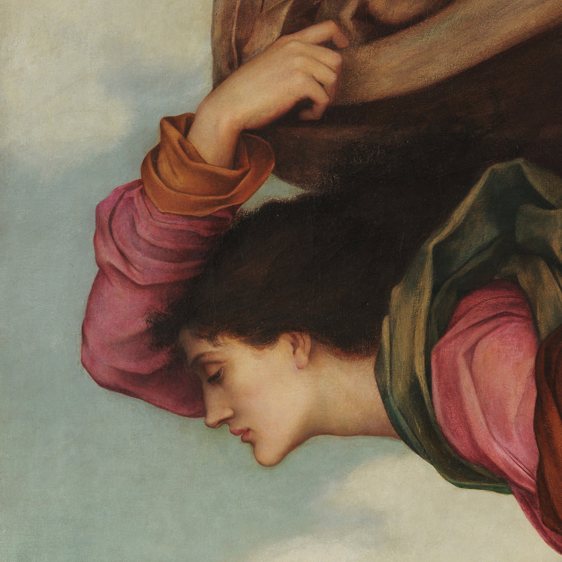 Night and Sleep by Evelyn De Morgan: 3D Textured Art Print