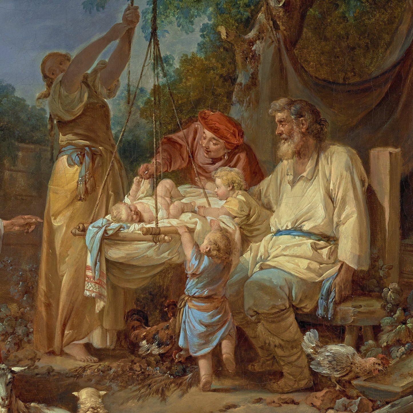 The Russian Cradle 3D Print, Jean-Baptiste Le Prince, Textured Art