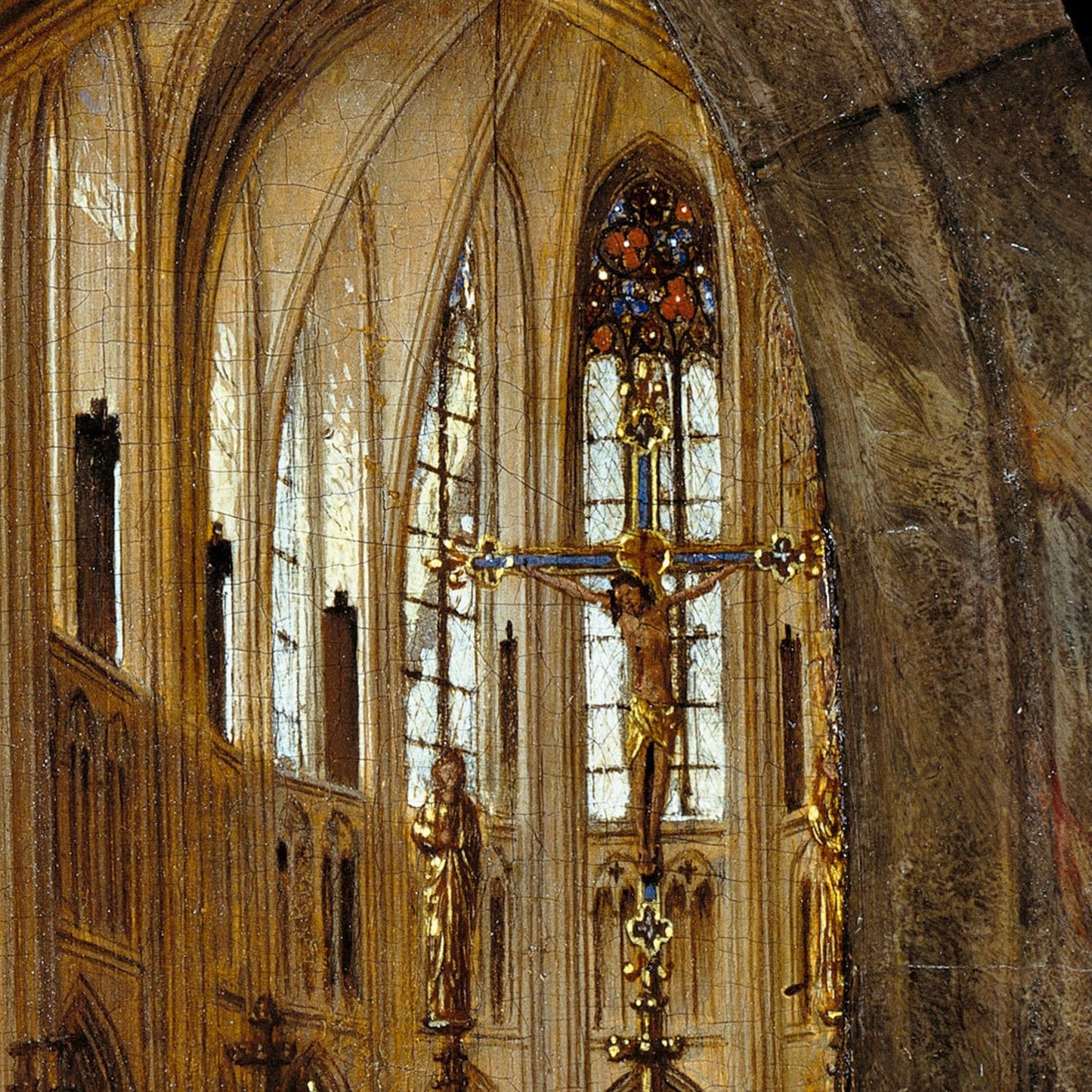 Jan van Eyck Madonna in the Church: 3D Textured Art Print