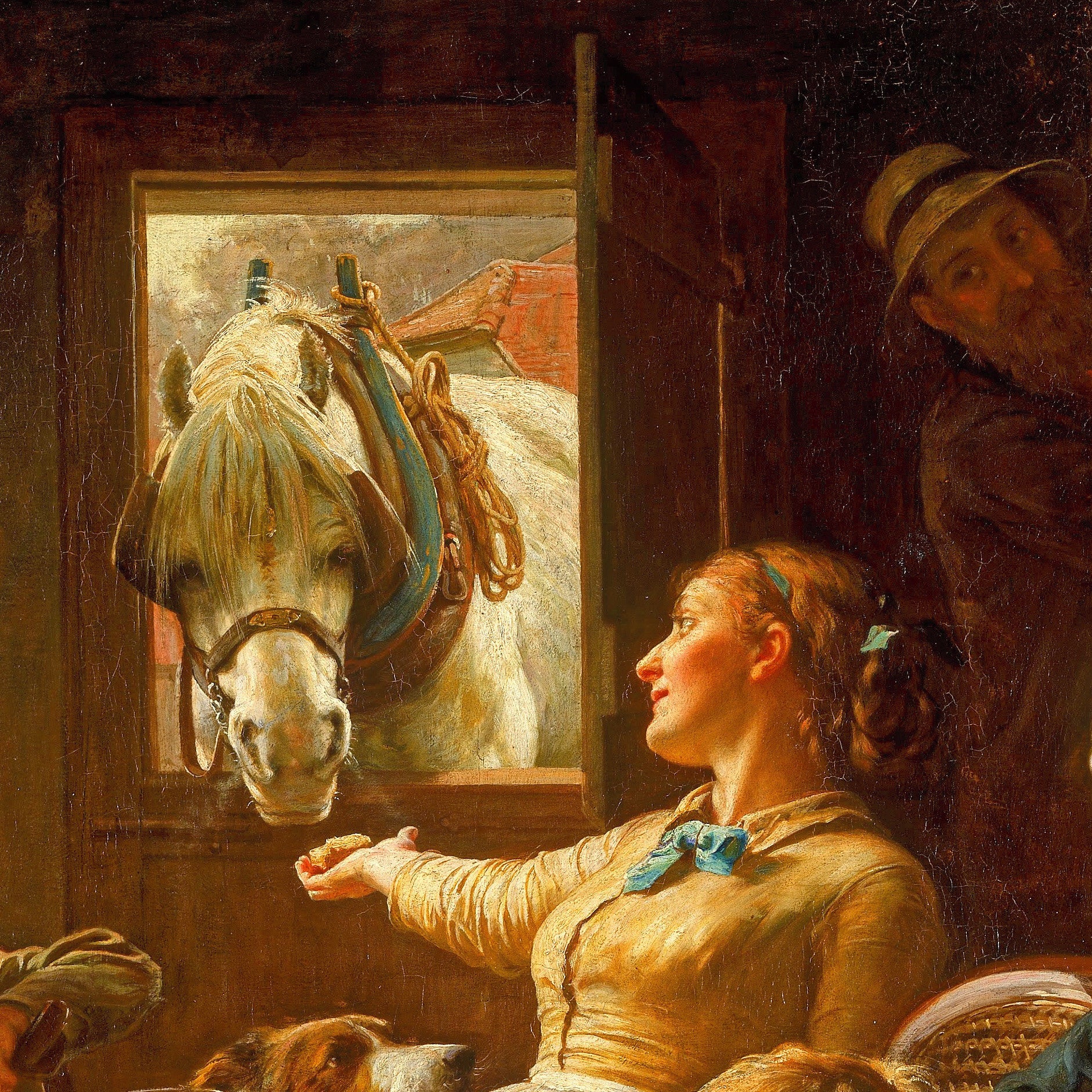 Frederich George Cotman Print: "One of the Family" 3D Textured Reproduction
