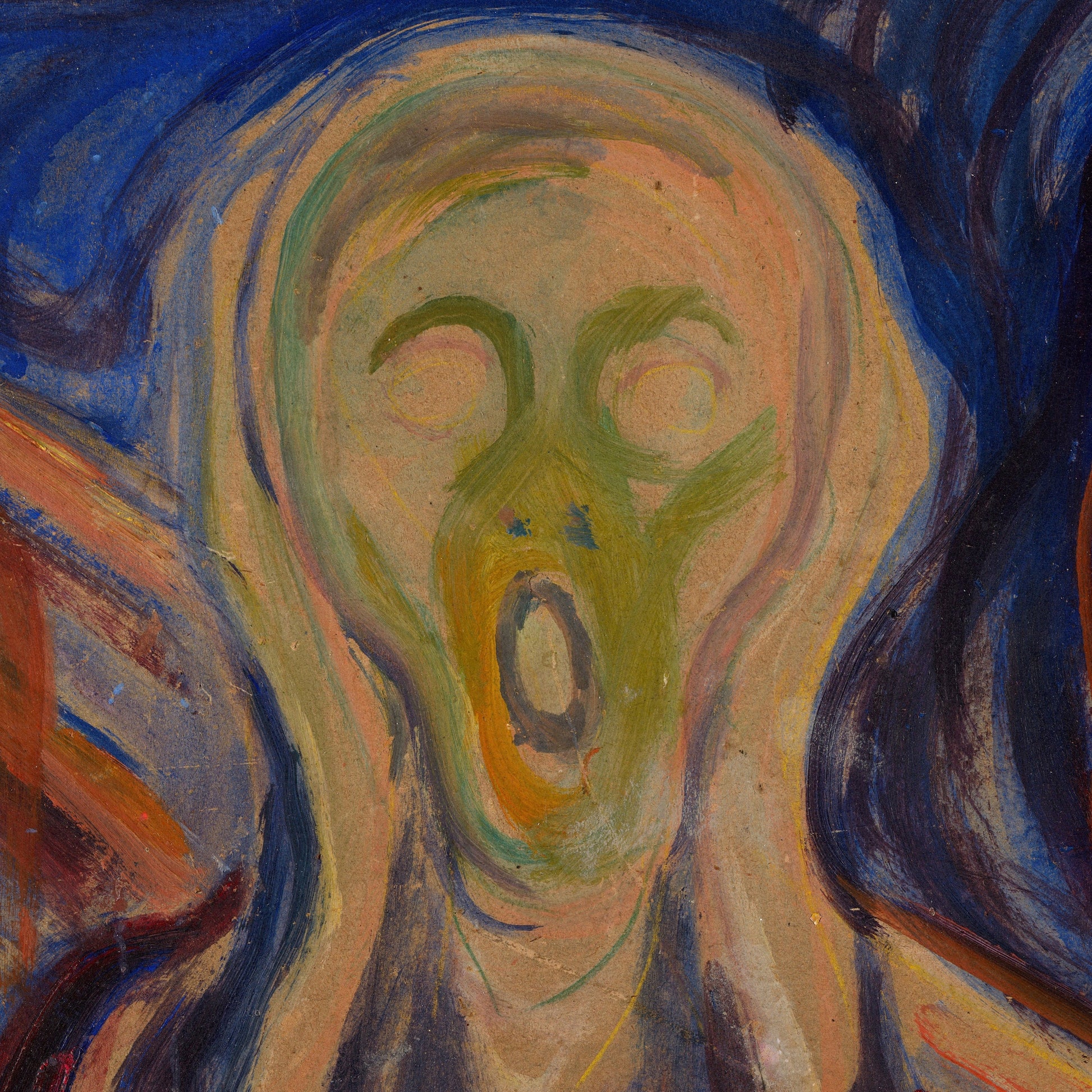 The Scream by Edvard Munch, 3d Printed with texture and brush strokes looks like original oil painting