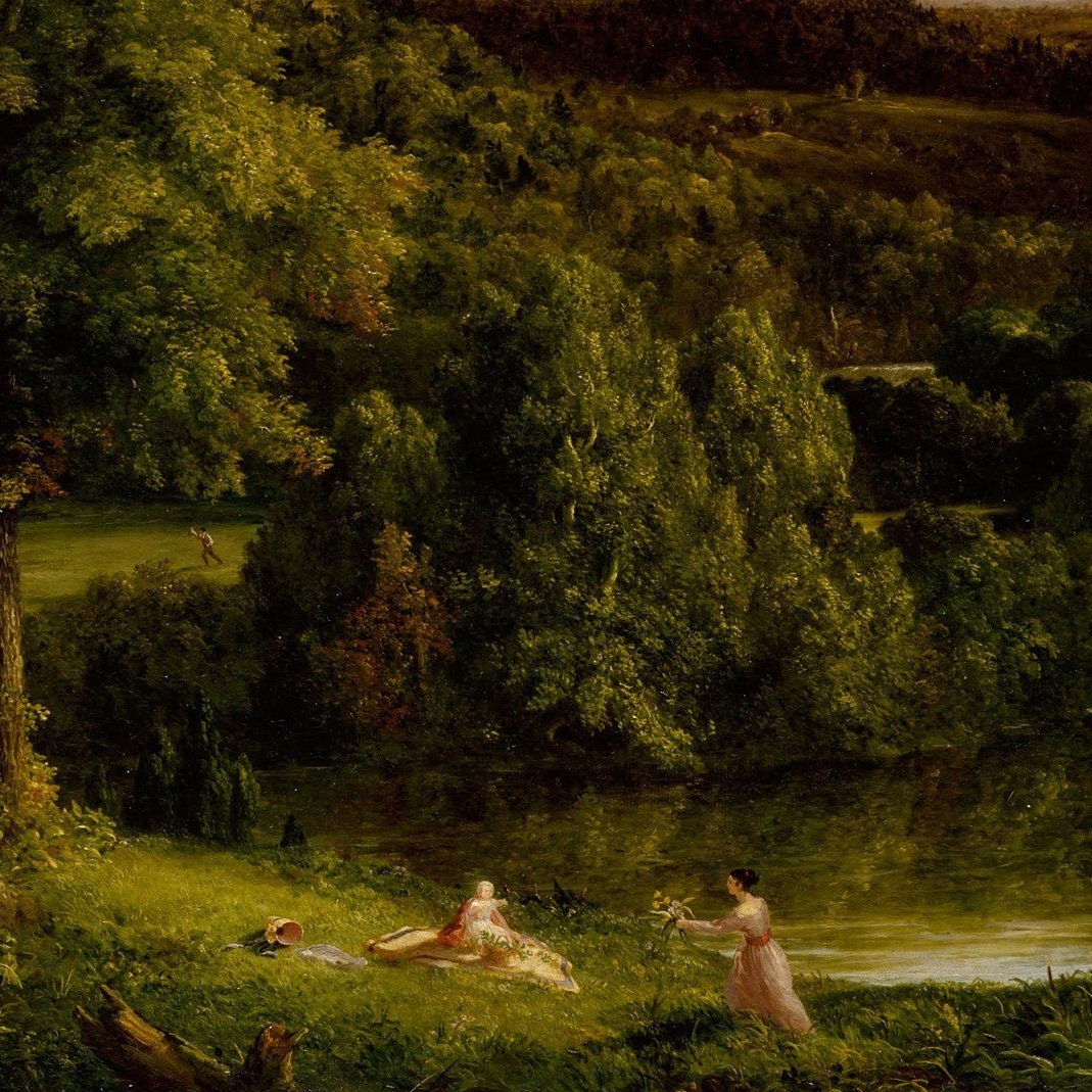 Thomas Cole - View on the Catskill: 3D Textured Art Print