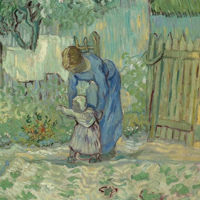 Van Gogh 'First Steps': Textured 3D Print Art
