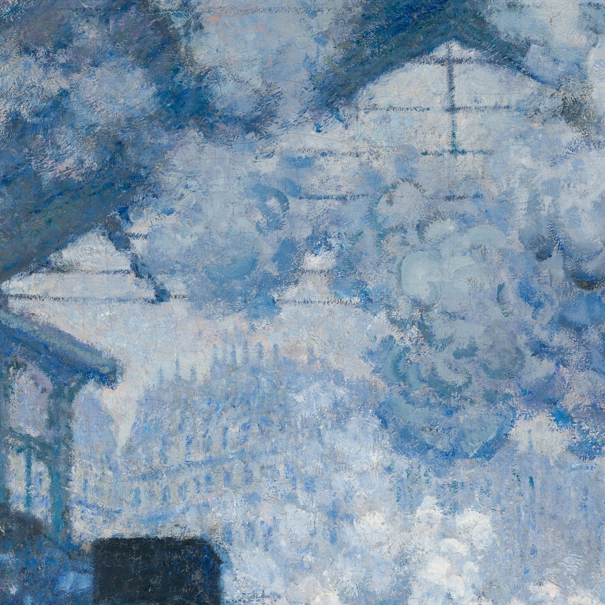 Monet's Gare Saint Lazare Arrival: 3D Textured Impressionist Print