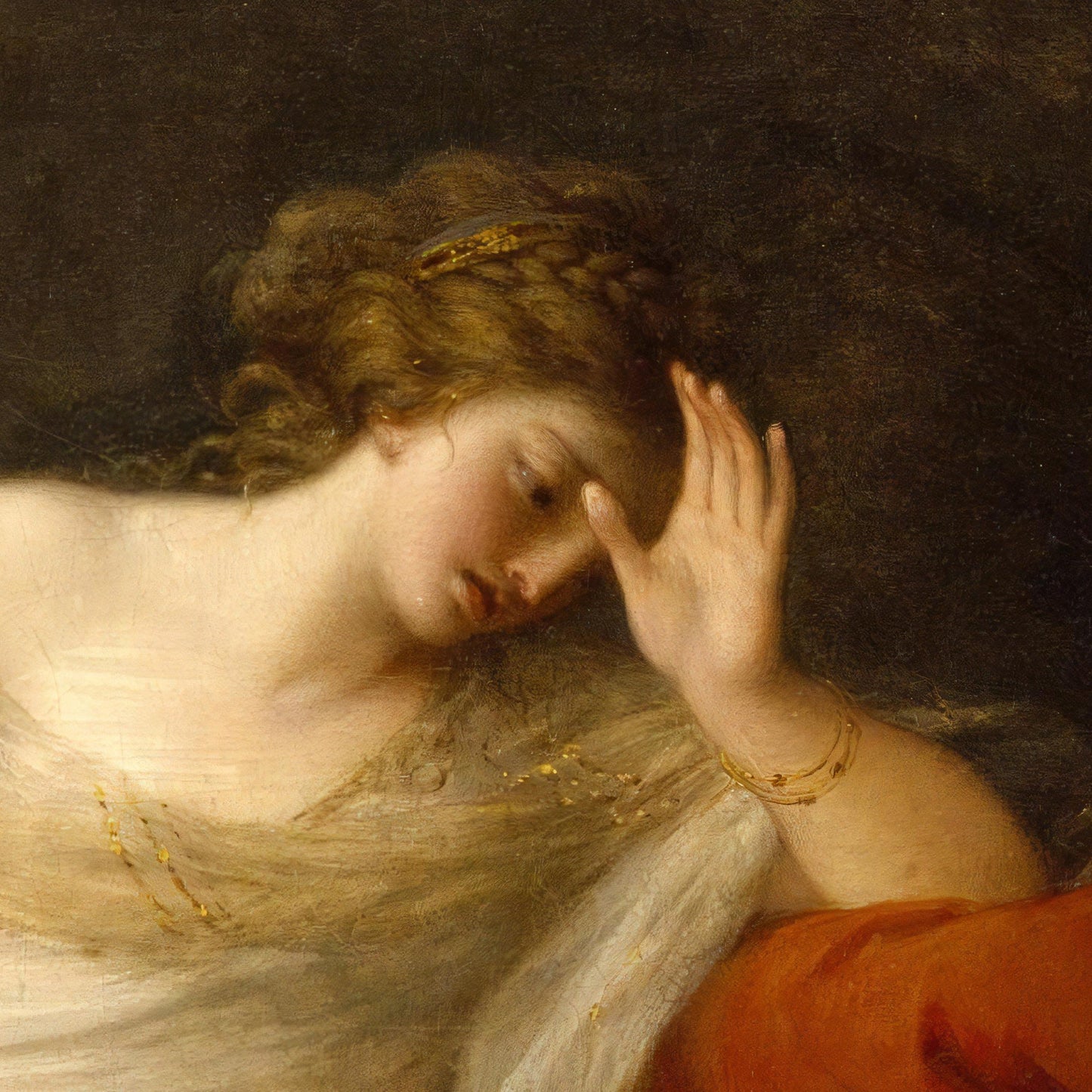 Ariadne Abandoned by Theseus 3D Print: Angelica Kauffman Textured Oil Painting Reproduction
