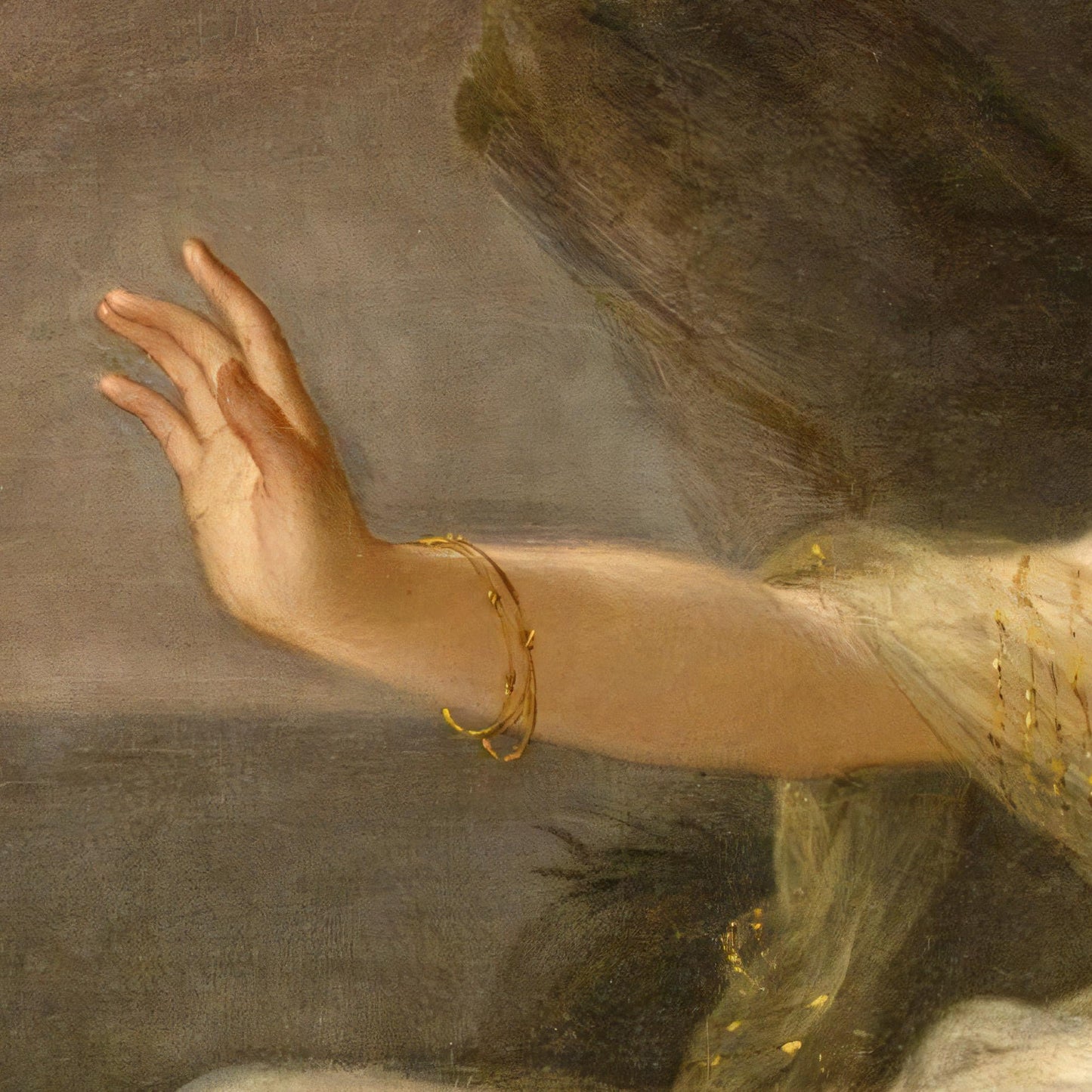 Ariadne Abandoned by Theseus 3D Print: Angelica Kauffman Textured Oil Painting Reproduction