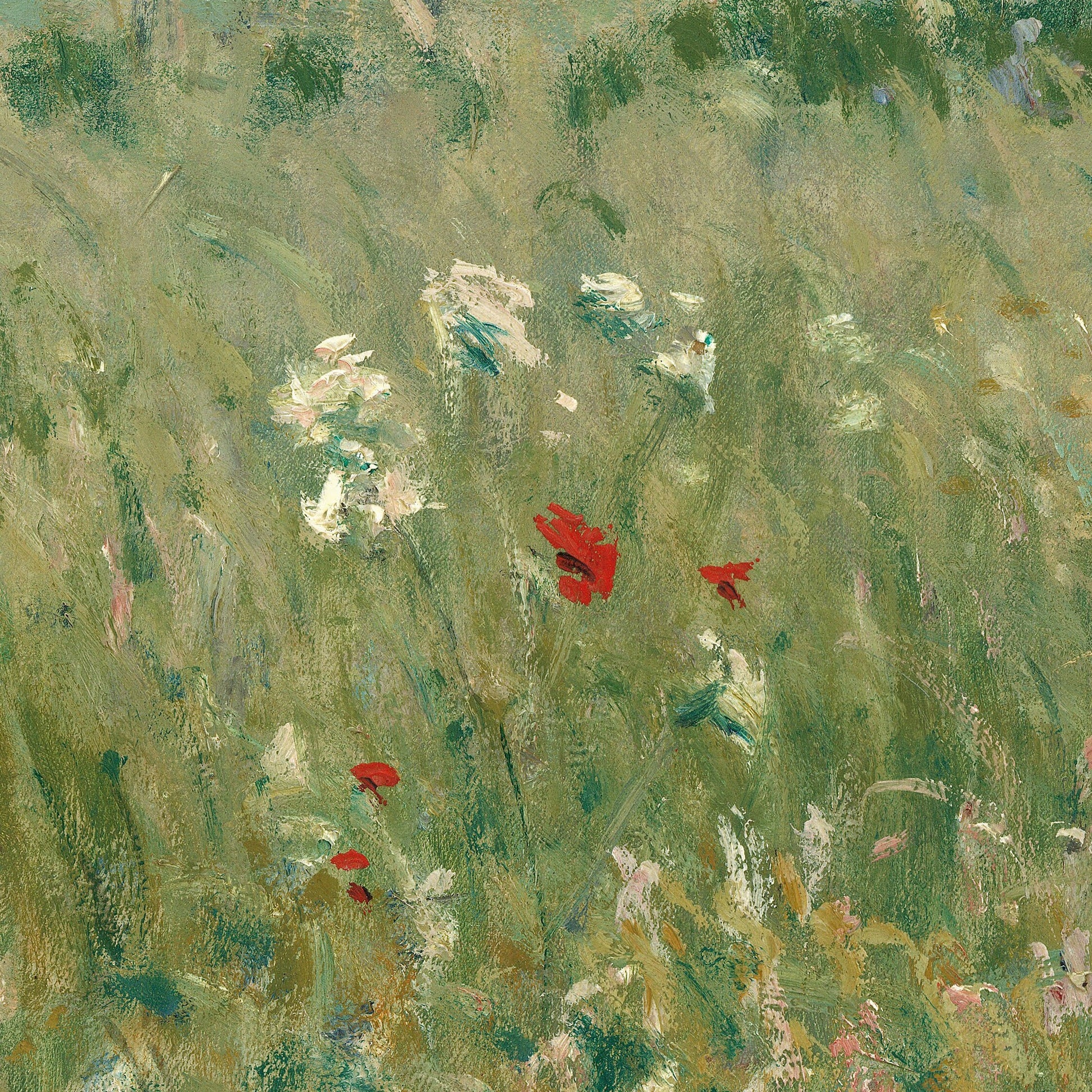 Alfred Sisley Meadow 3D Print: Textured Impressionist Art