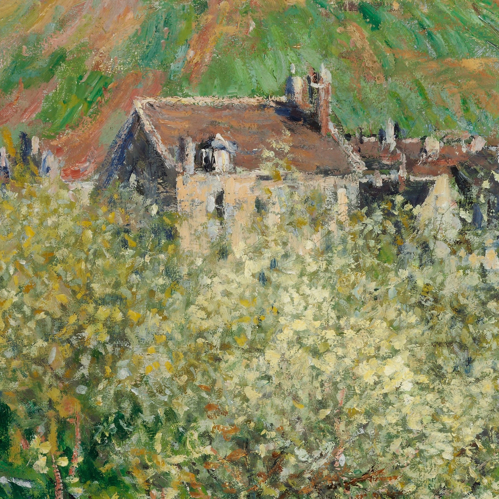 Claude Monet - Plum Trees in Blossom - 3D Textured Print