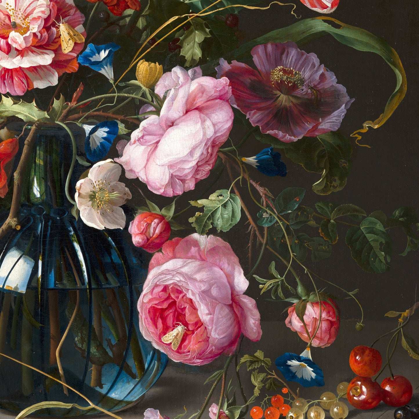 Vase of Flowers by Jan Davidsz de Heem, 3d Printed with texture and brush strokes looks like original oil painting.