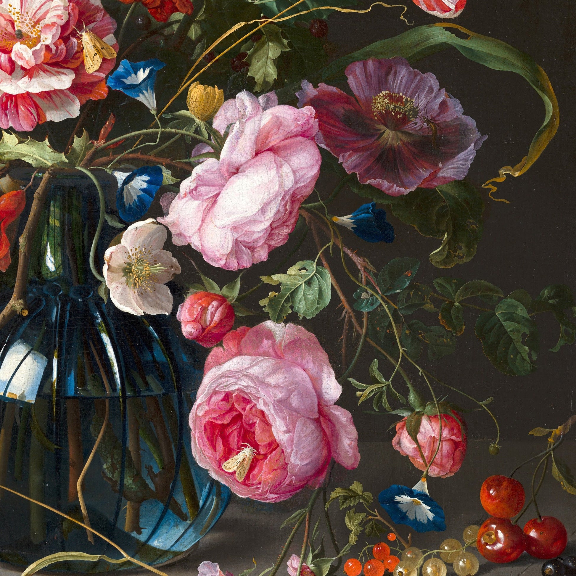 Jan Davidsz de Heem: Vase of Flowers - 3D Textured Print
