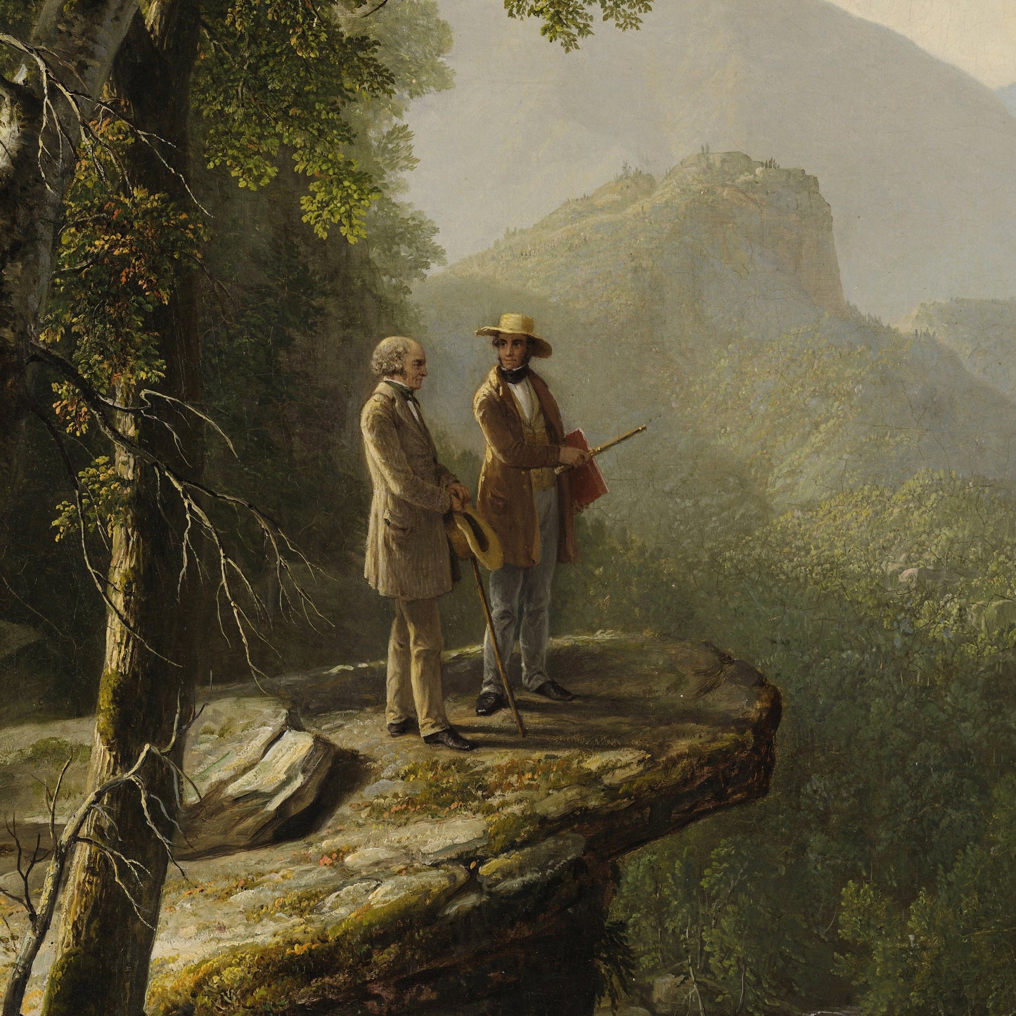 Kindred Spirits 3D Print by Asher Brown Duran: Textured Oil Painting Replica