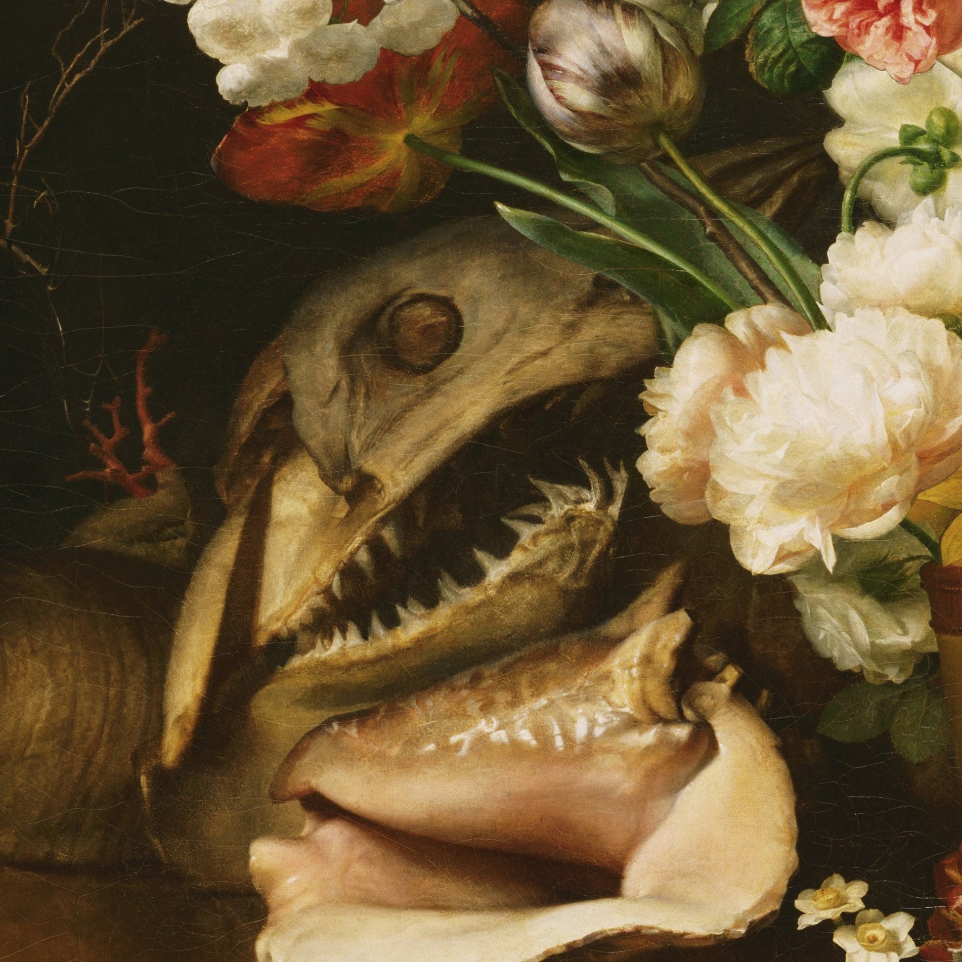 Antoine Berjon Still Life with Flowers: 3D Textured Print