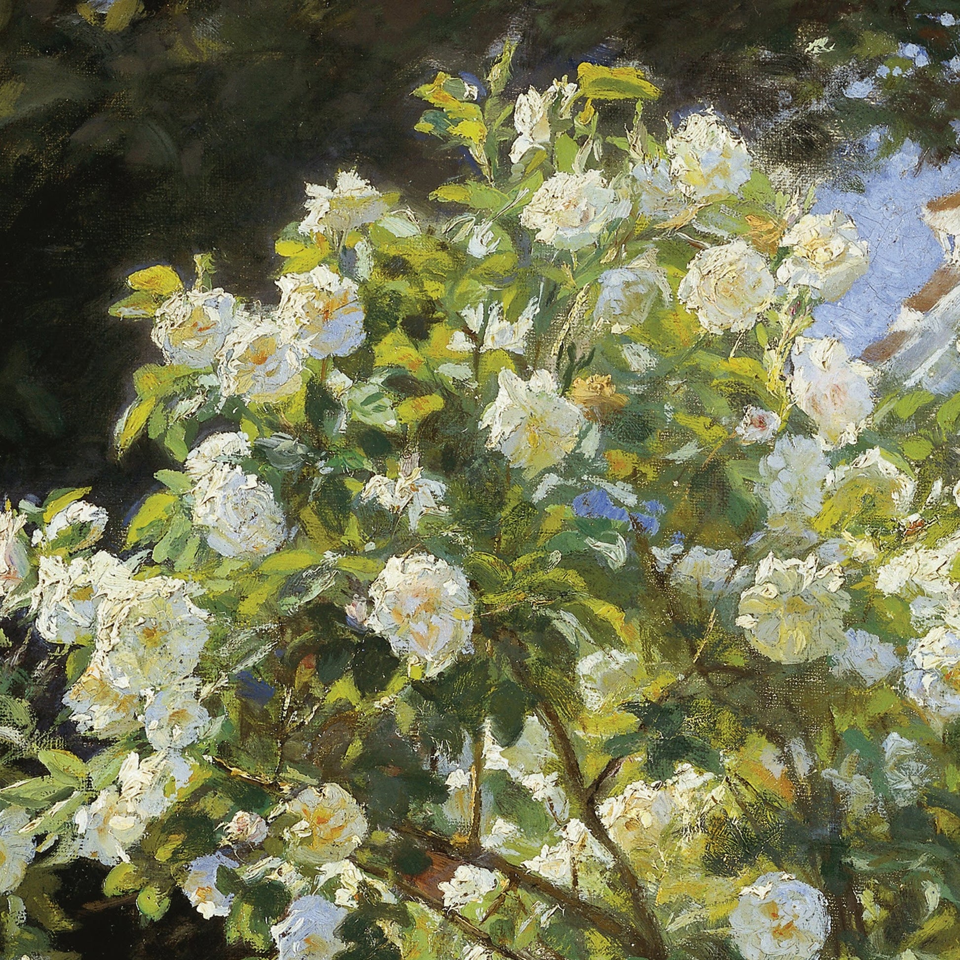 Roses by Peder Severin Kroyer, 3d Printed with texture and brush strokes looks like original oil painting