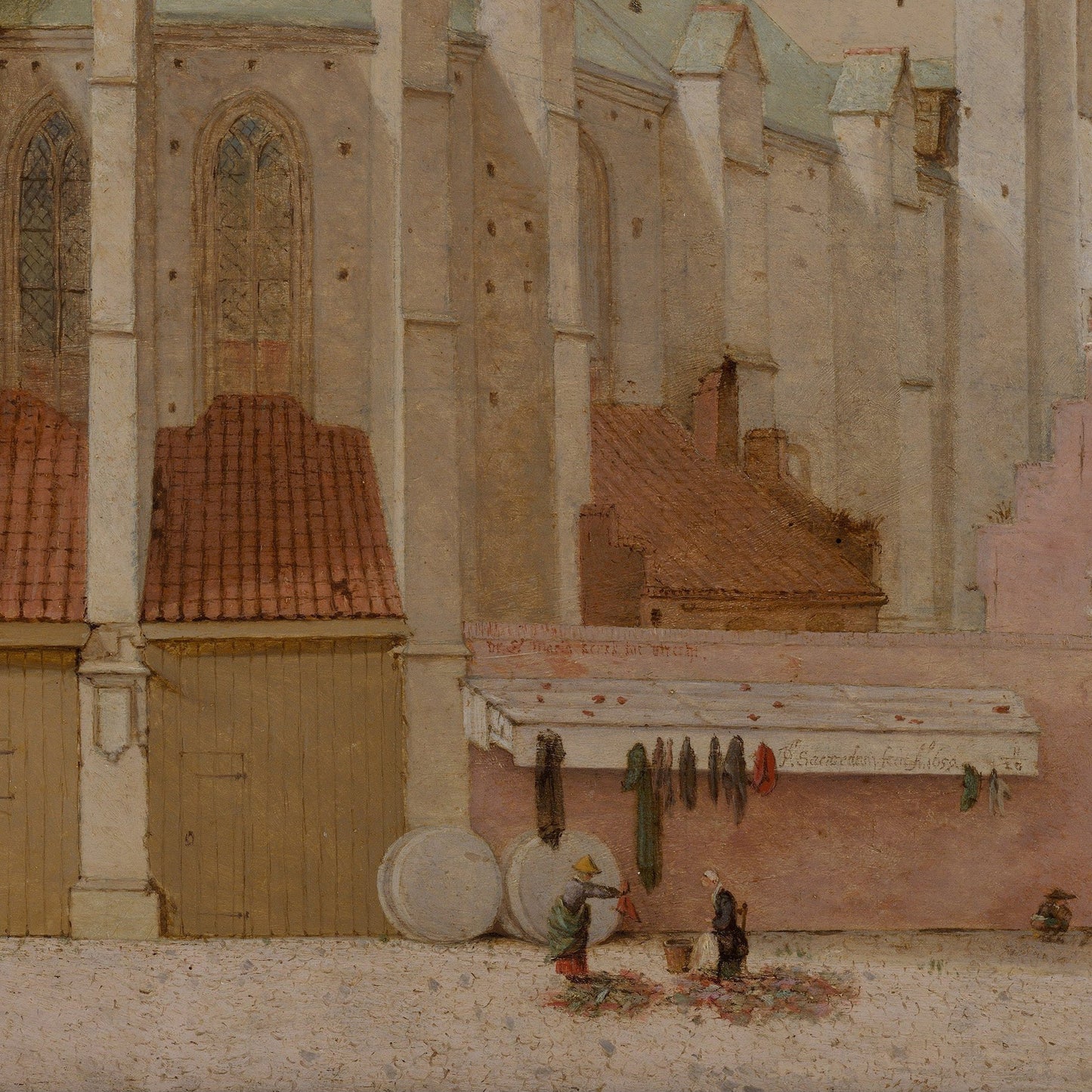 Saenredam Utrecht Church Print: 3D Textured Oil Painting Reproduction