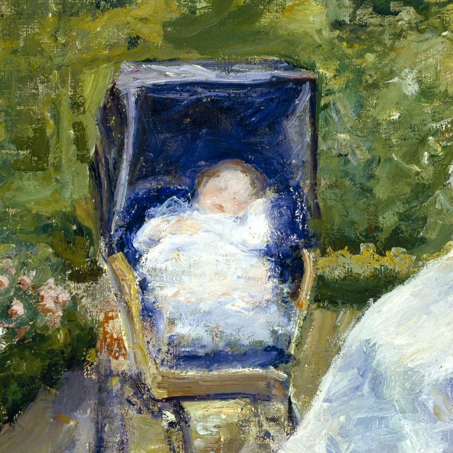 Mary Cassatt Print: Children in a Garden, 3D Textured Art