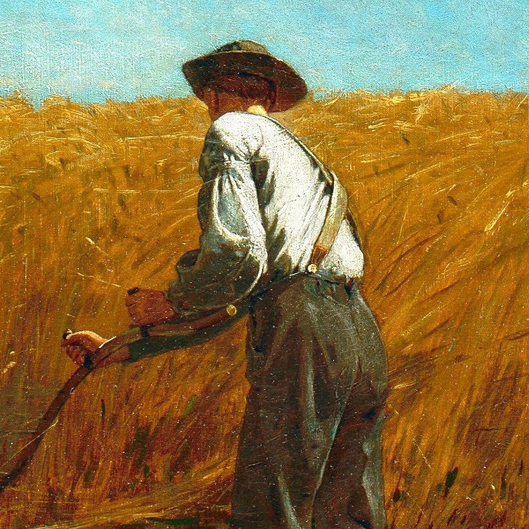 Winslow Homer Print: The Veteran in a New Field, 3D Textured Art