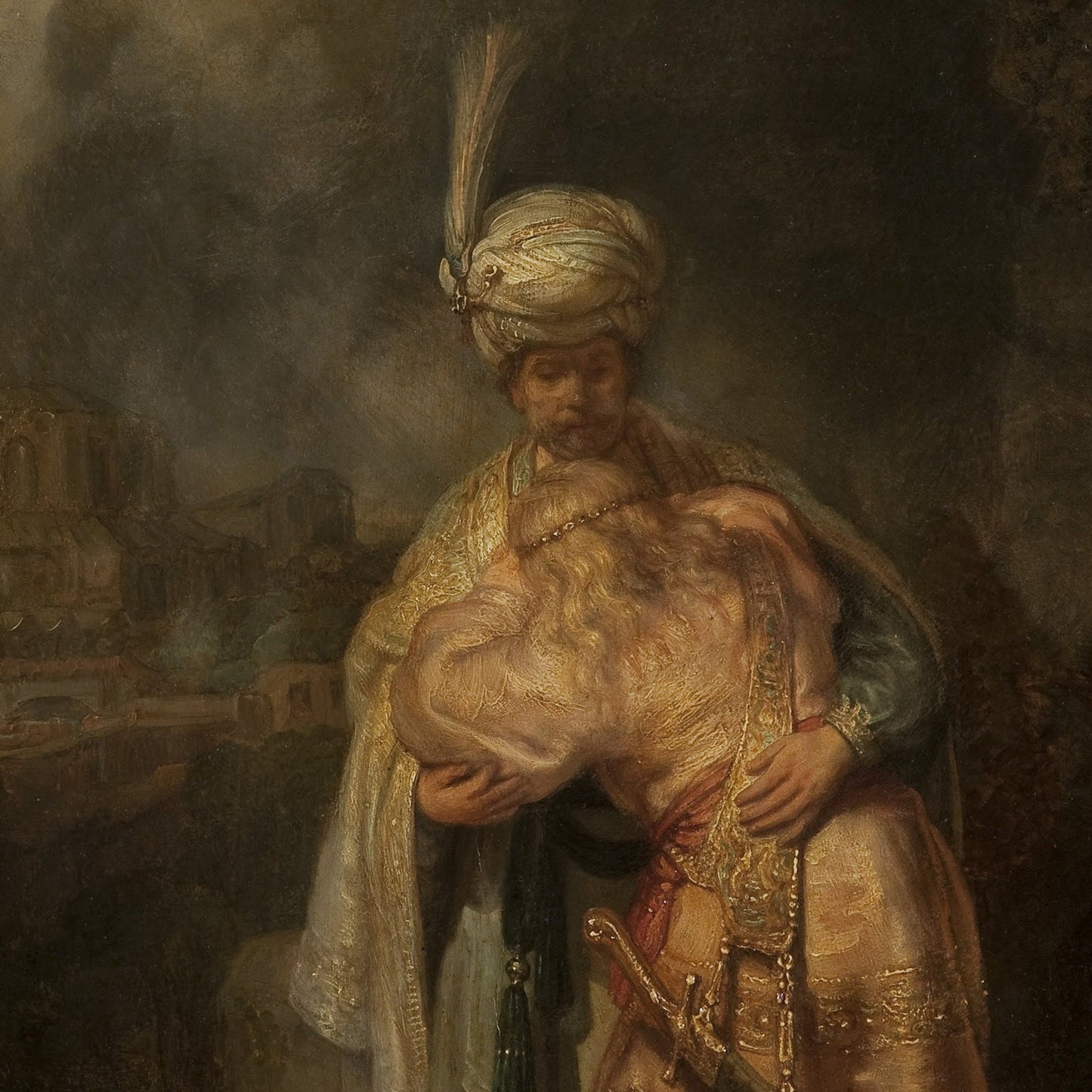 Rembrandt's David and Jonathan: 3D Textured Art Print