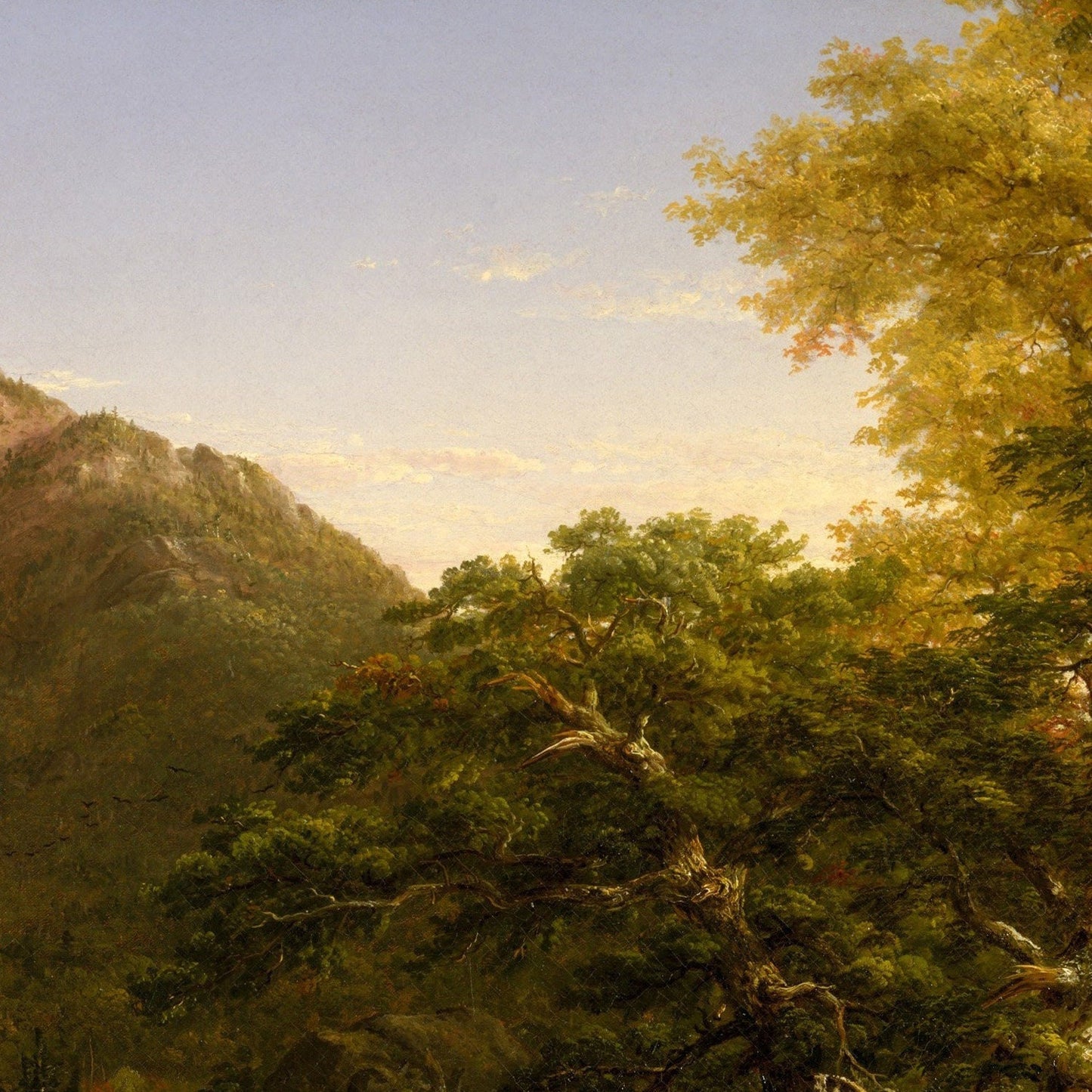 Thomas Cole - The Mountain Ford 3D Textured Print