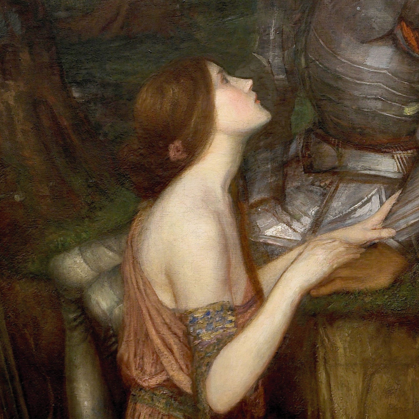 Lamia by John Waterhouse: 3D Textured Art Print