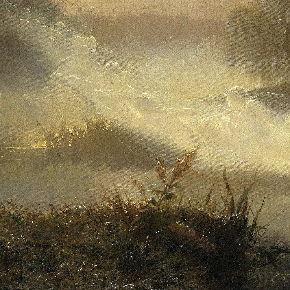 Dancing Fairies by August Malmström, 3d Printed with texture and brush strokes looks like original oil painting.