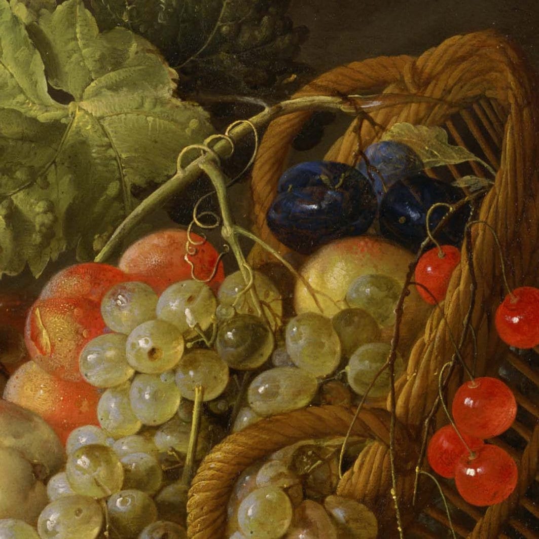 Cornelis de Heem Fruit Still Life: Textured 3D Print