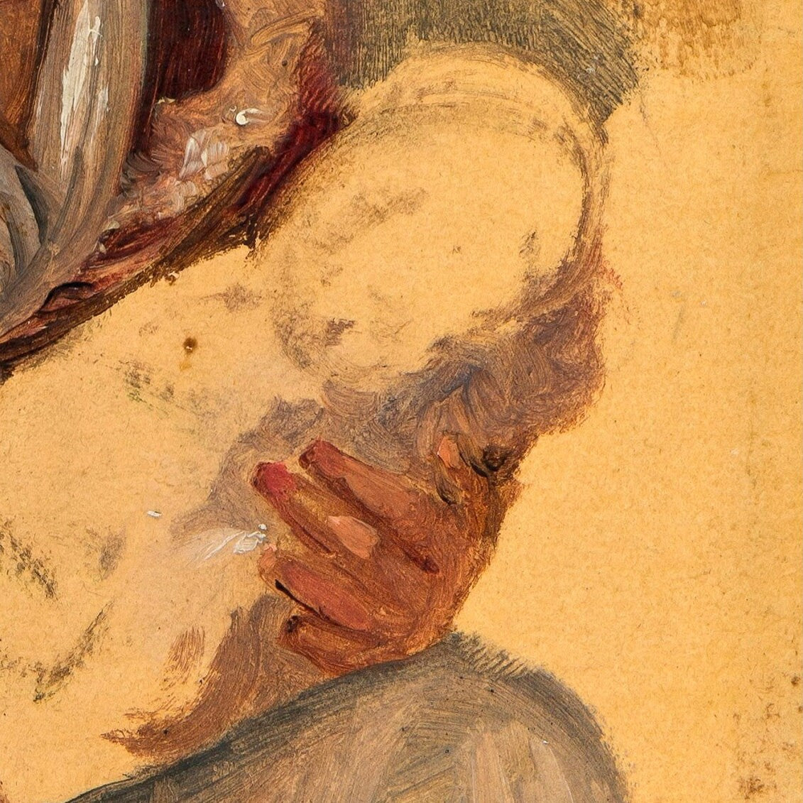 Wilhelm Marstrand Painting: Roman Woman with Child, 3D Textured Print
