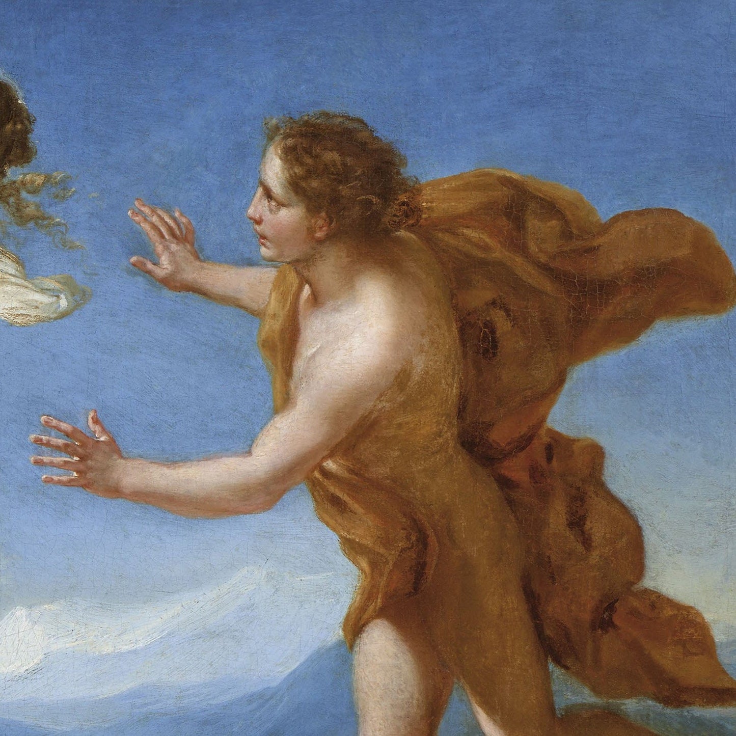Apollo and Daphne 3D Print by Benedetto Luti: Textured Oil Painting Reproduction