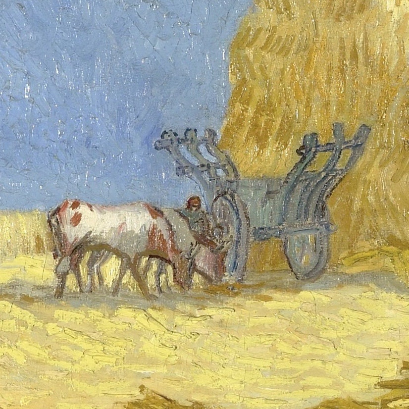 Van Gogh 'The Siesta' 3D Textured Print: Brushstroke Effect