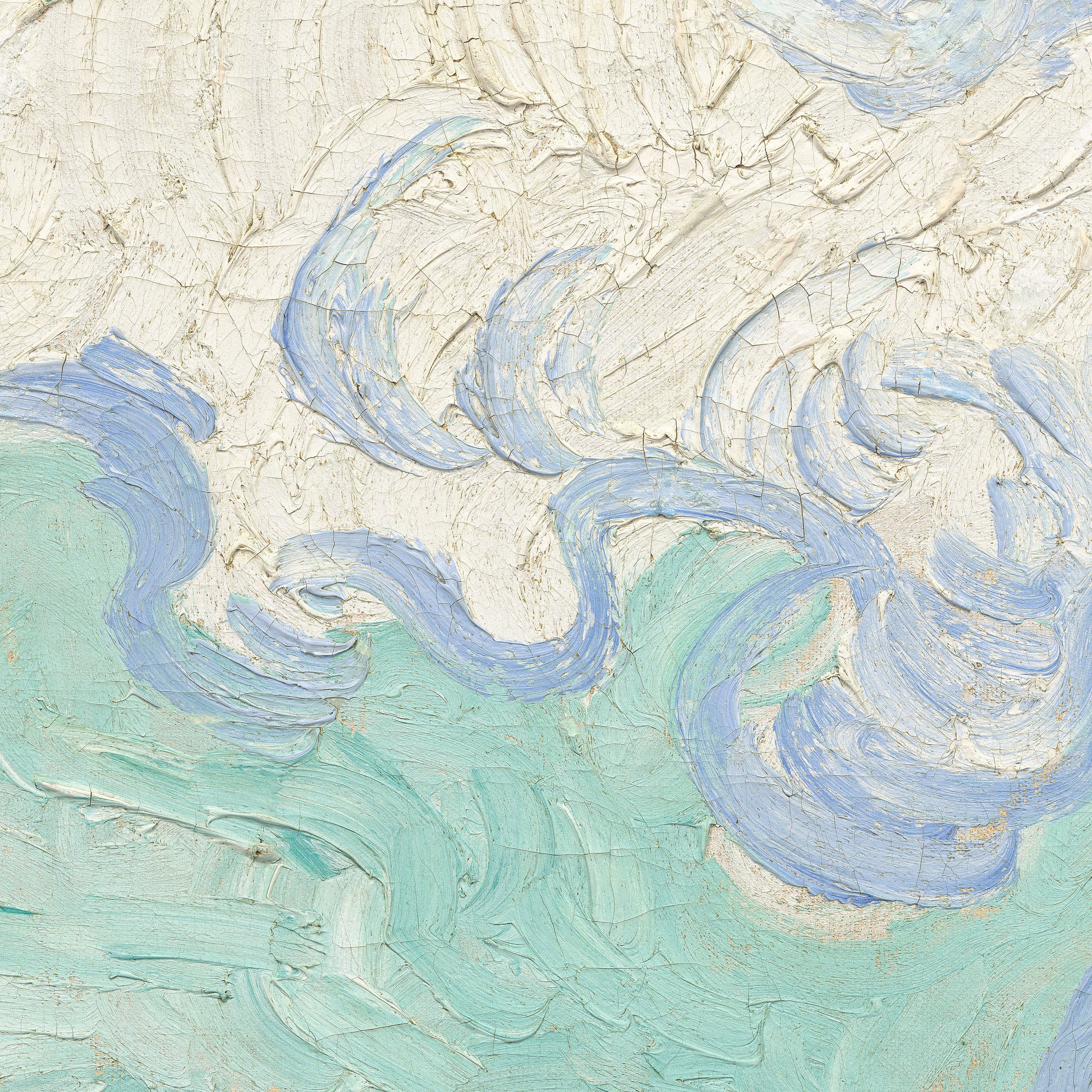 Van Gogh Green Wheat Fields 3D Textured Print