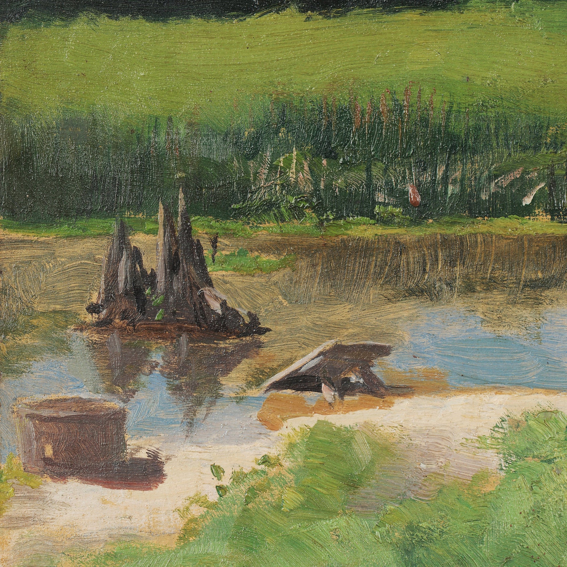 Jose Ferraz de Almeida Junior: Fluvial Landscape 3D Print with Brush Strokes