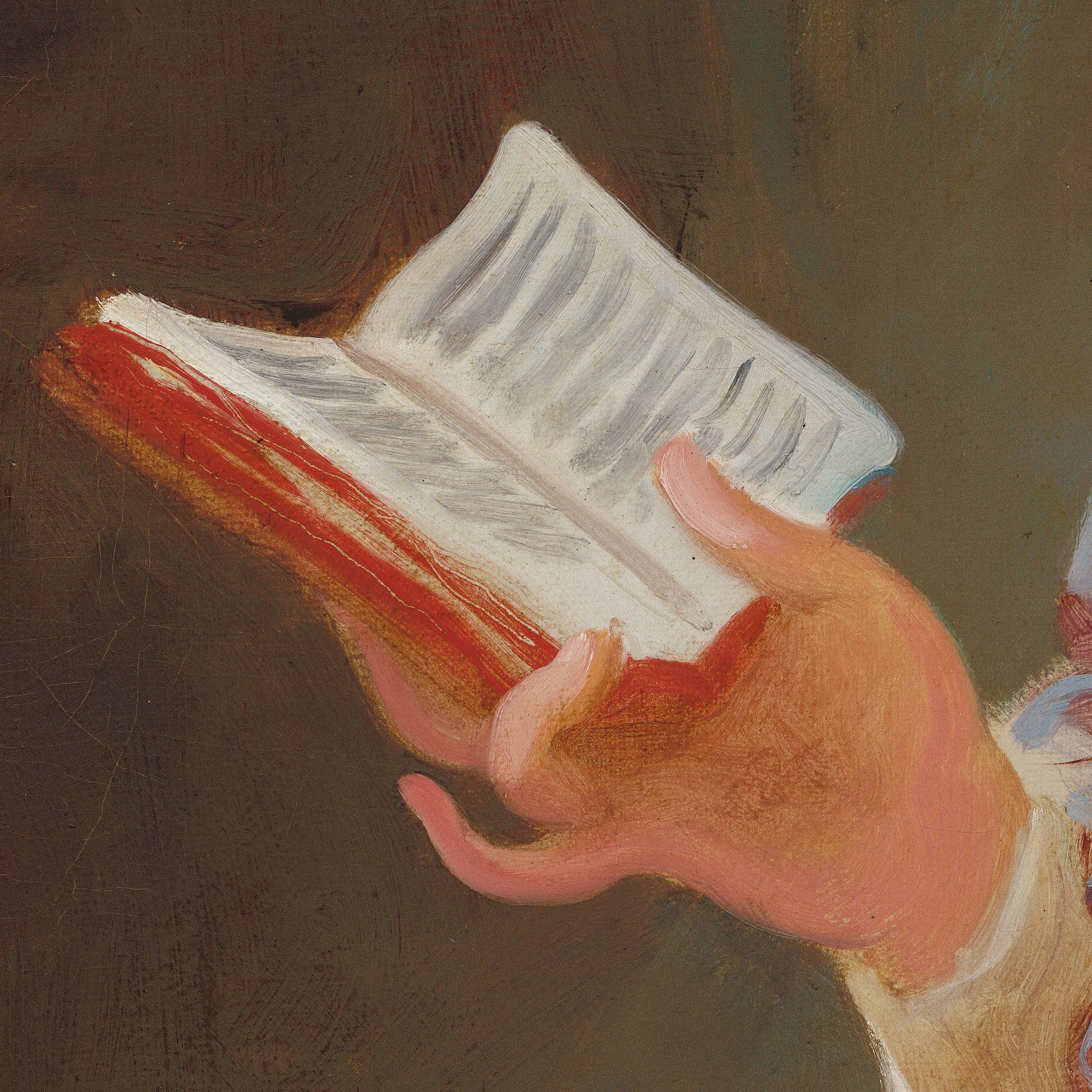Young Girl Reading by Fragonard: 3D Texture Art Print