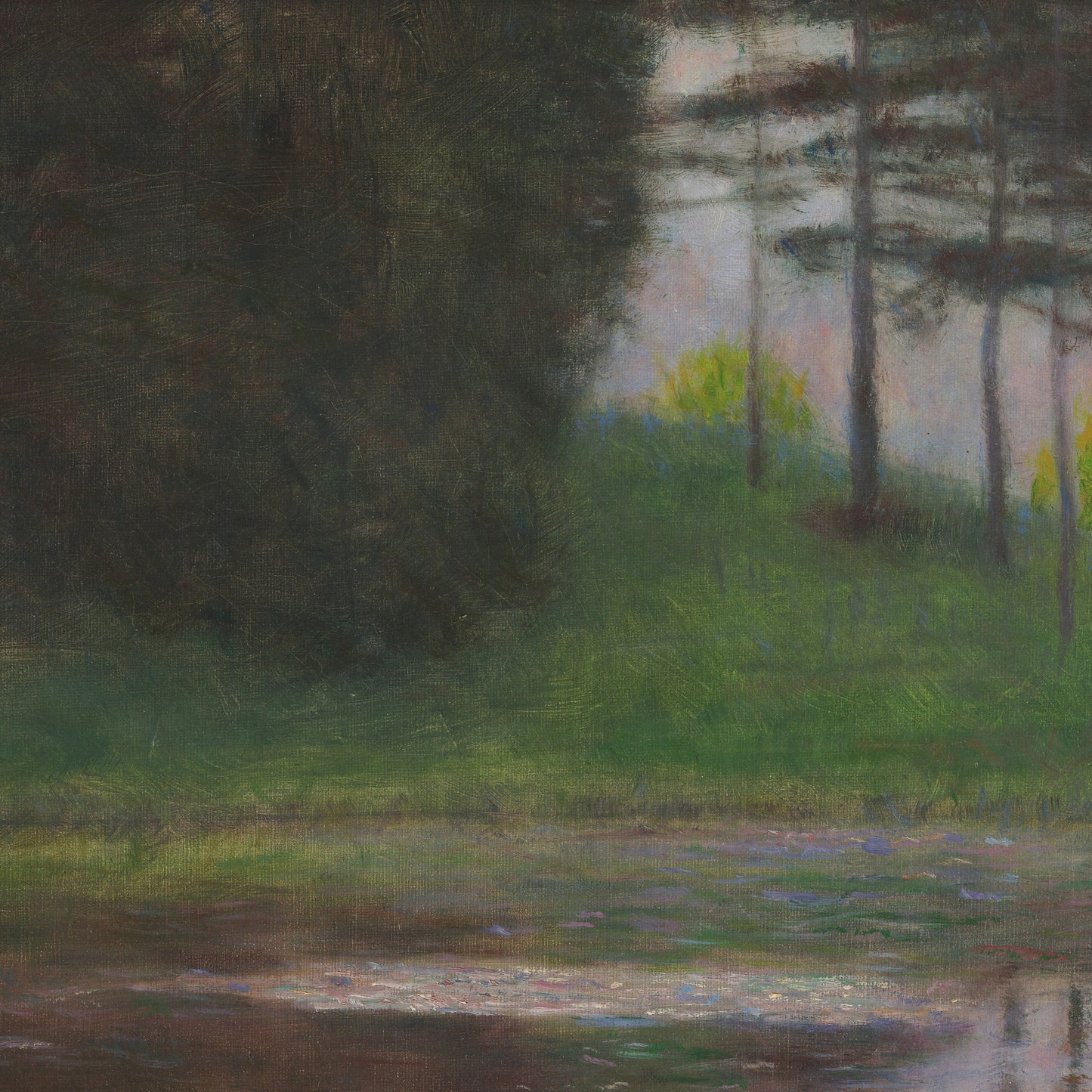 Gustav Klimt: A Morning by the Pond - 3D Textured Print