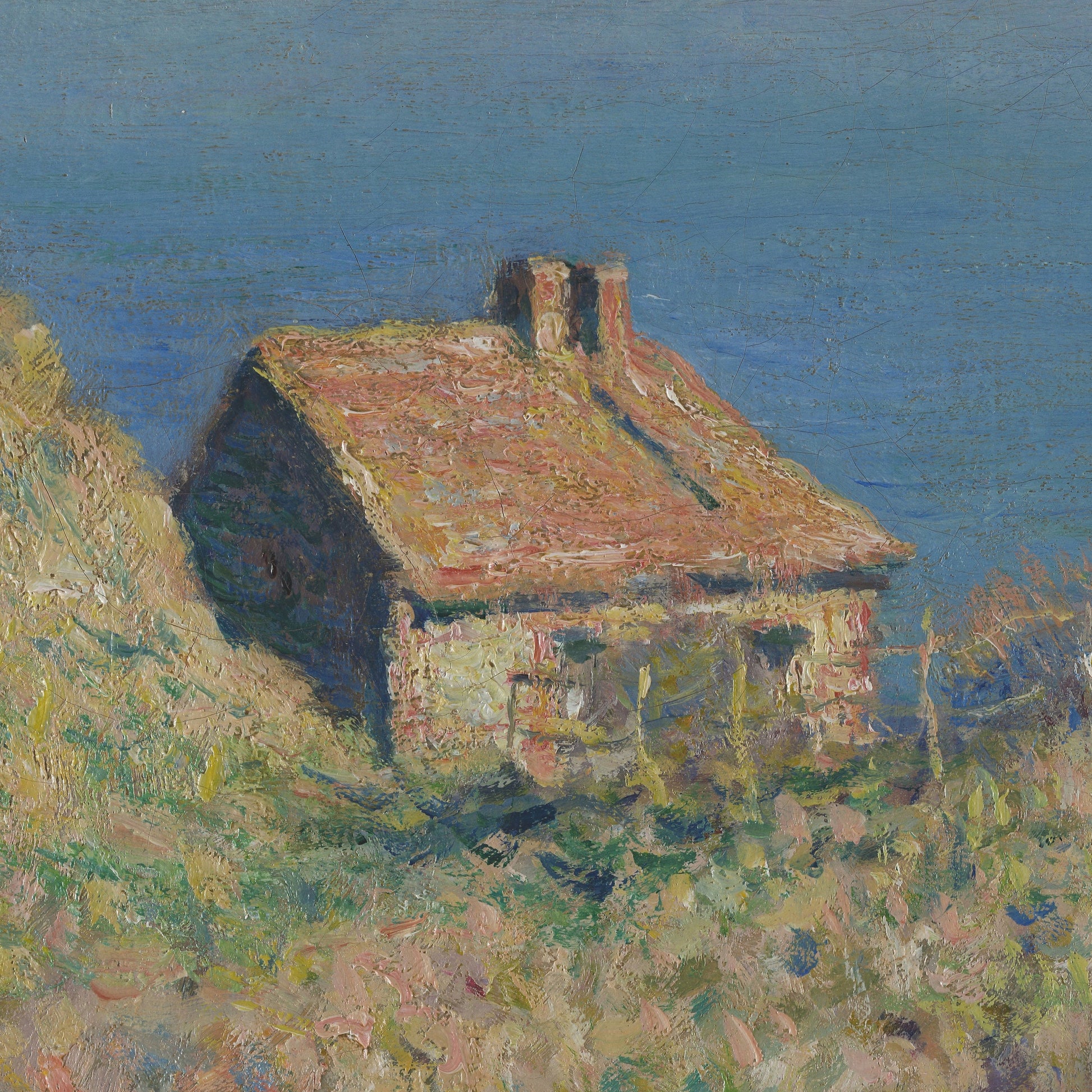 Monet Seascape Print: Varengeville, Textured 3D Reproduction