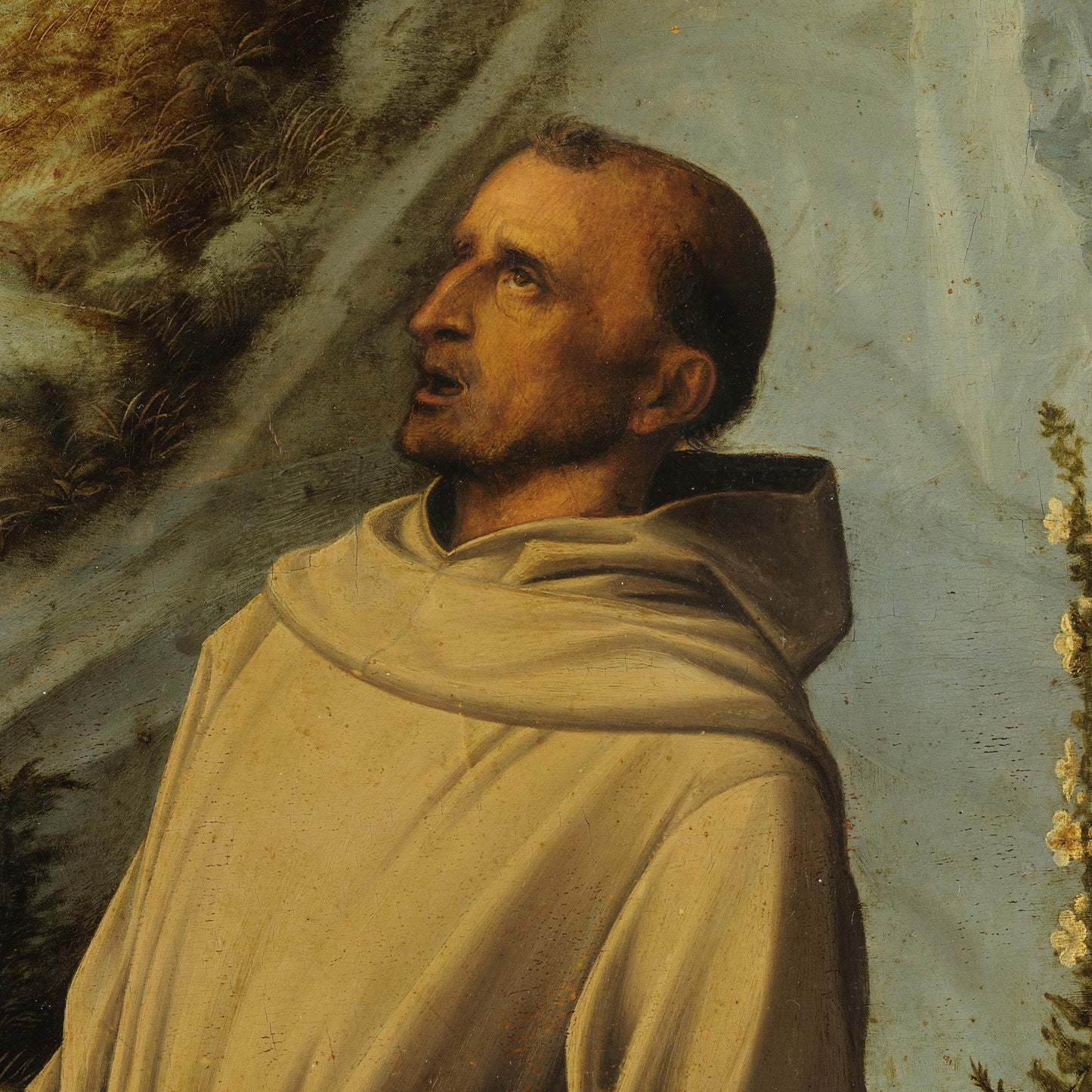 St. Francis in the Desert by Giovanni Bellini, 3d Printed with texture and brush strokes looks like original oil painting.