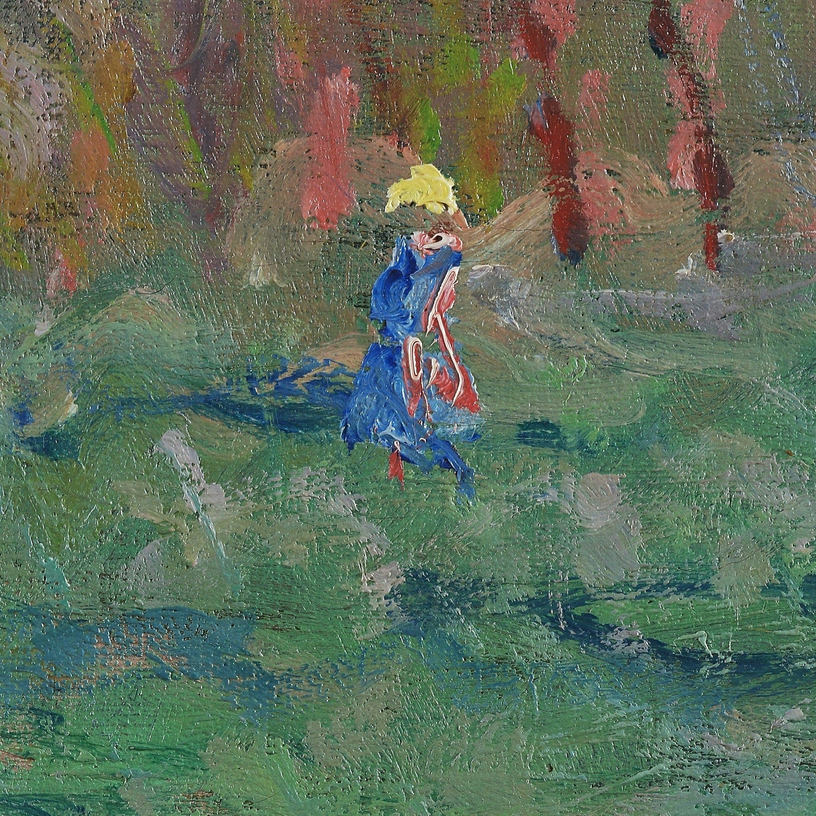 Monet's Spring in Vethuil: 3D Textured Oil Painting Reproduction