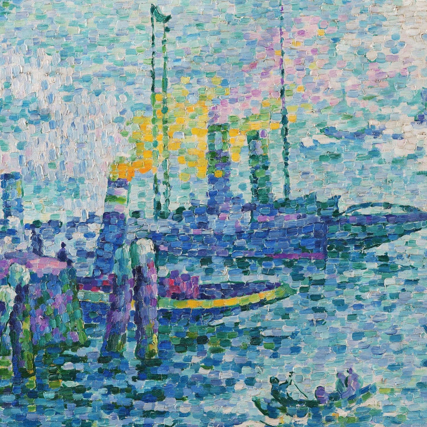 Paul Signac: The Port of Rotterdam - 3D Printed Textured Art