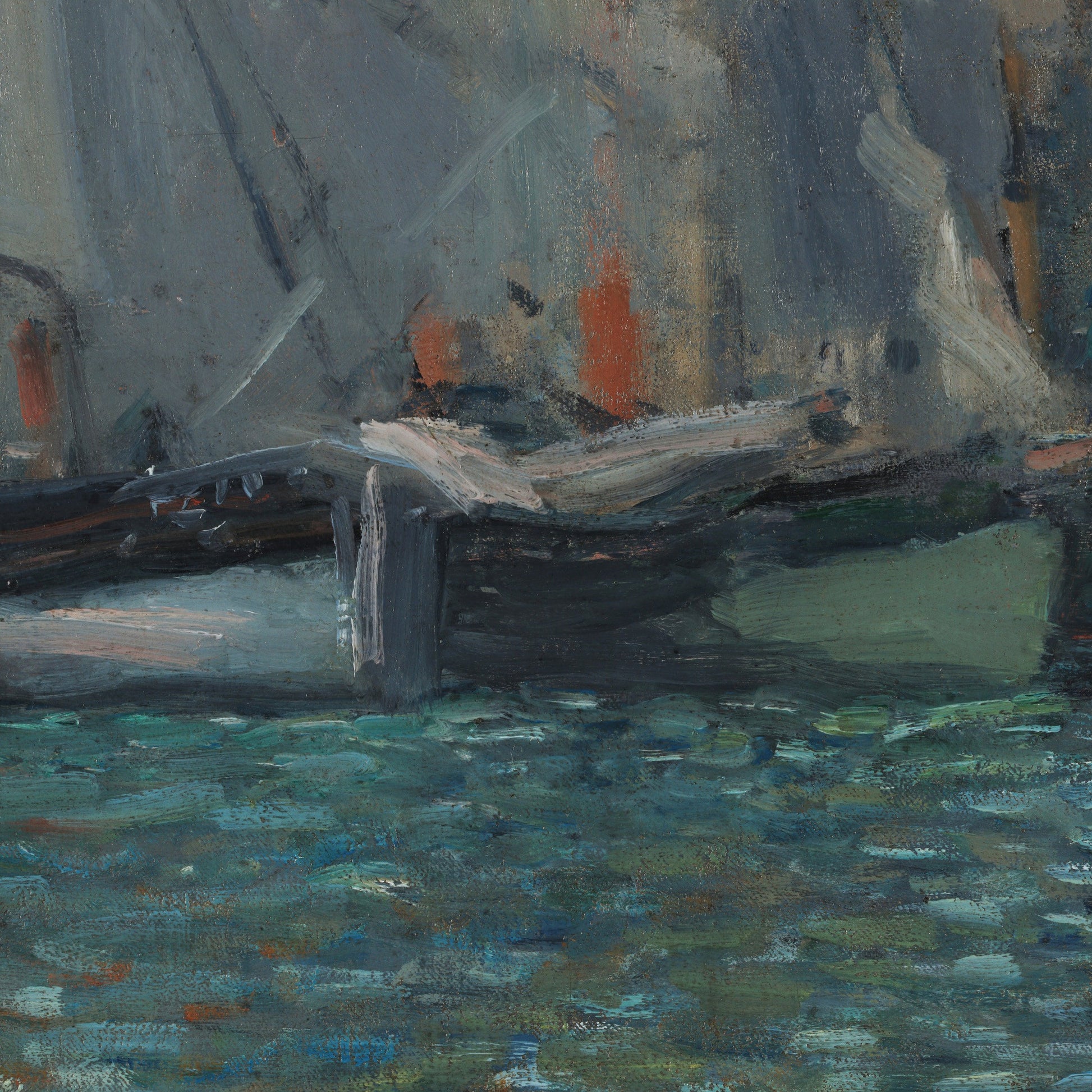 The Museum at Le Havre by Claude Monet, 3d Printed with texture and brush strokes looks like original oil painting.