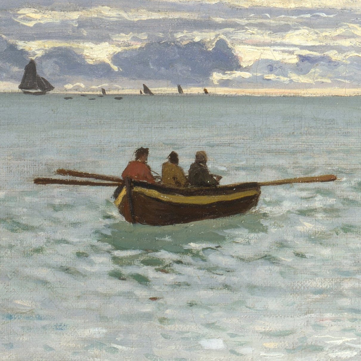 Monet La Pointe de la Heve 3D Print: Textured Brushstrokes