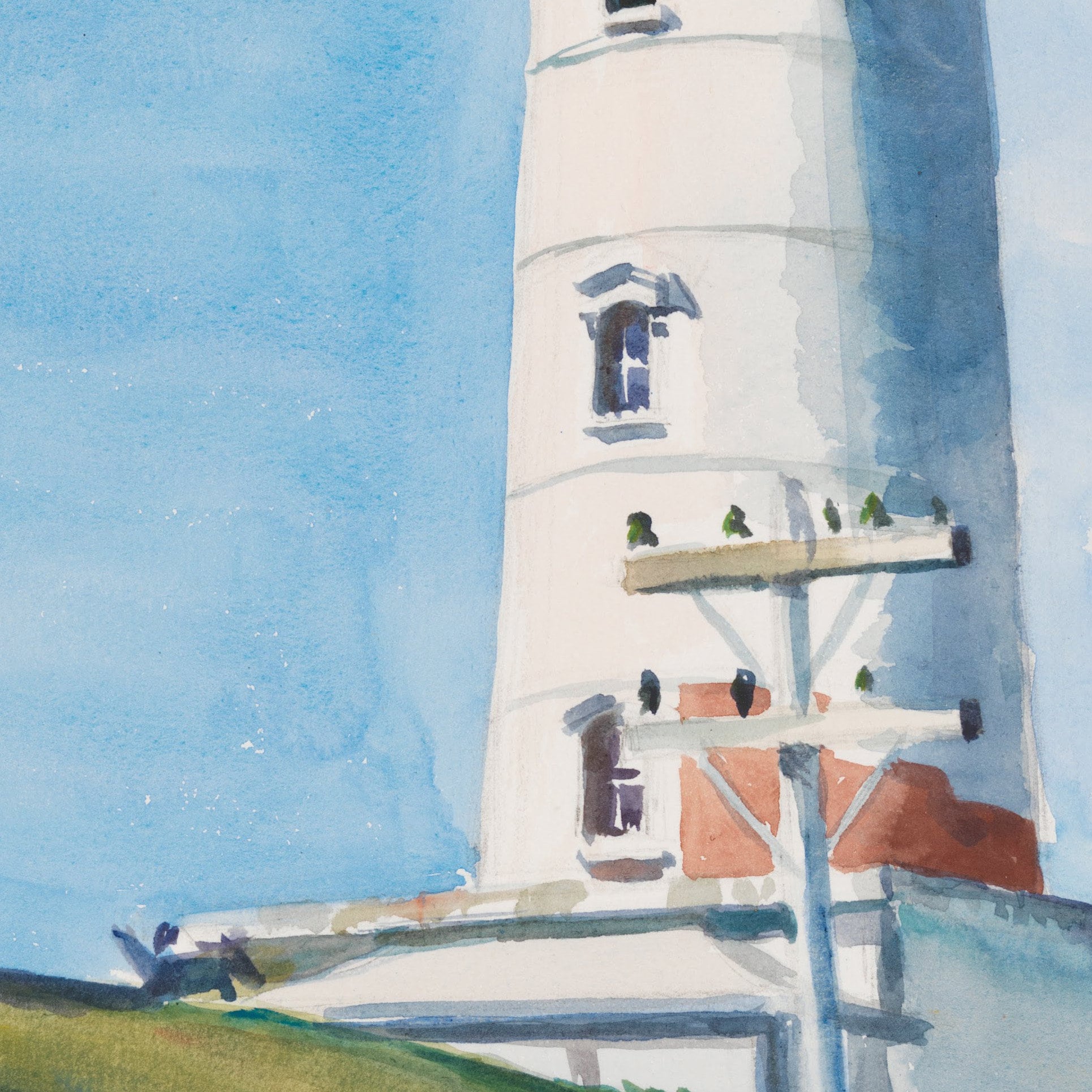 Edward Hopper - Light at Two Lights: 3D Textured Print