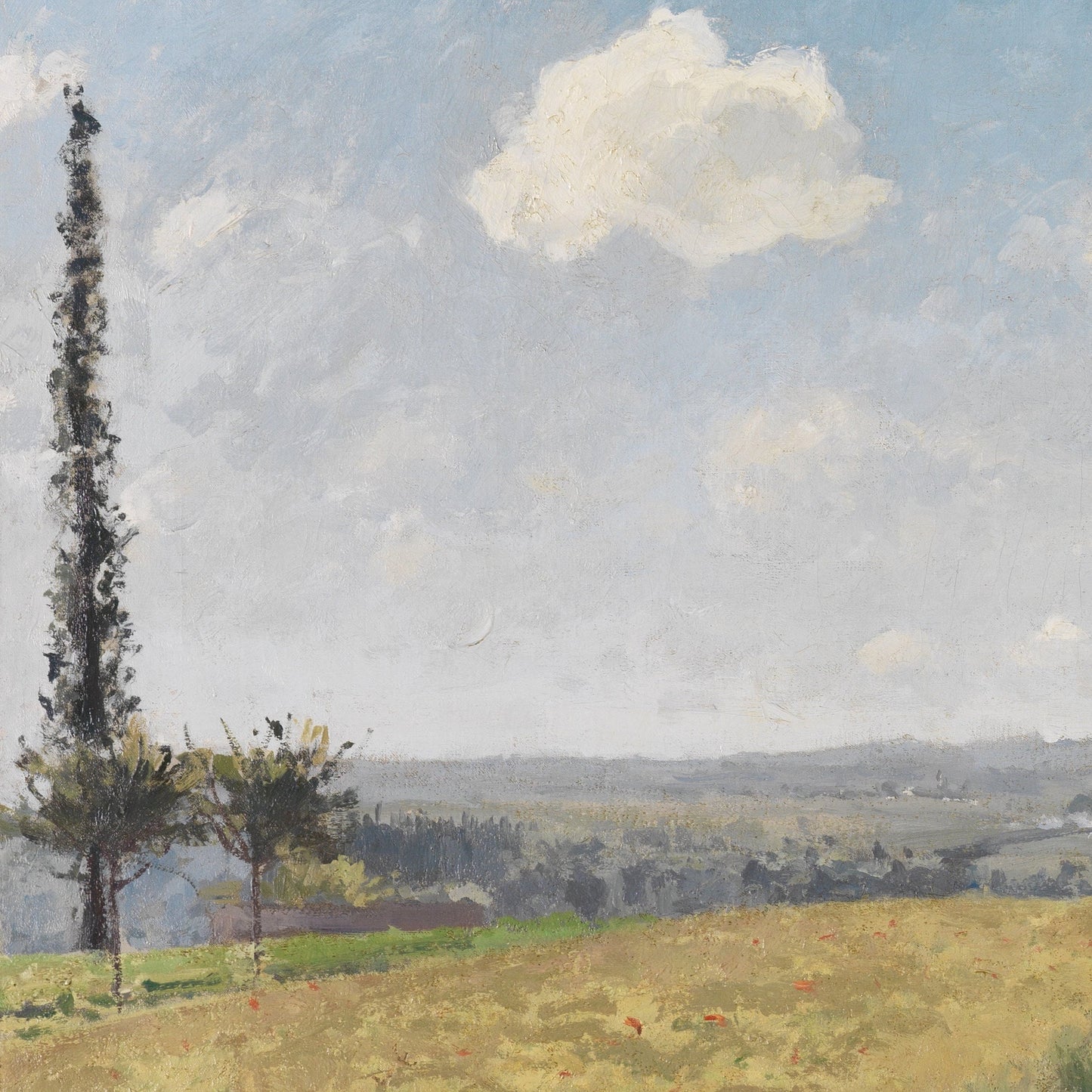 Camille Pissarro 'June Morning at Pontoise' 3D Textured Print