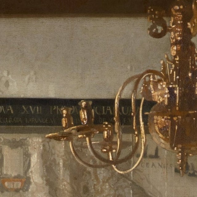 Vermeer's Art of Painting: 3D Textured Print