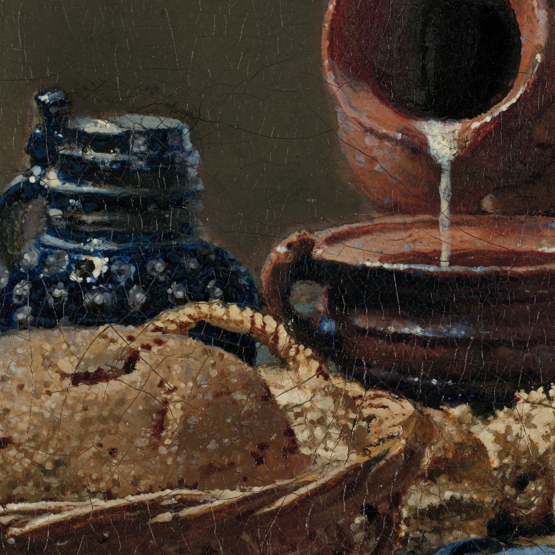 The Milkmaid by Vermeer: 3D Textured Art Print
