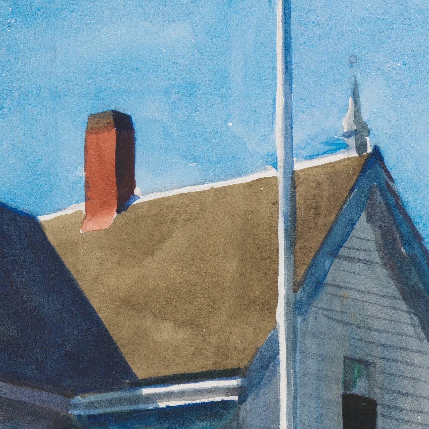 Edward Hopper - Light at Two Lights: 3D Textured Print