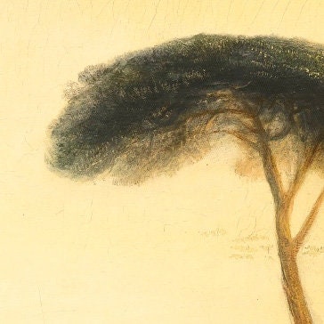 Turner Rome Print: Mount Aventine 3D Textured Reproduction