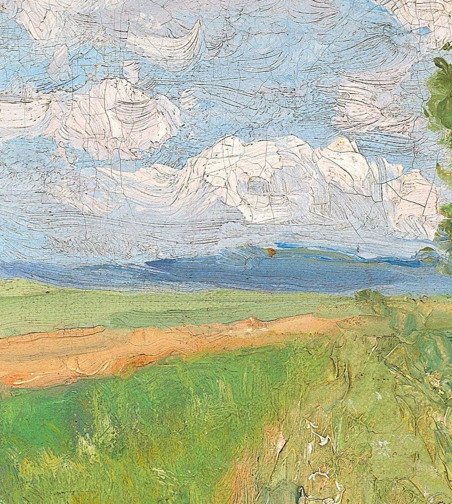 Alfred Zoff Spring Landscape: 3D Textured Art Print