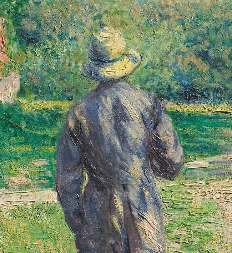 Chemin Montant by Gustave Caillebotte, 3d Printed with texture and brush strokes looks like original oil painting.