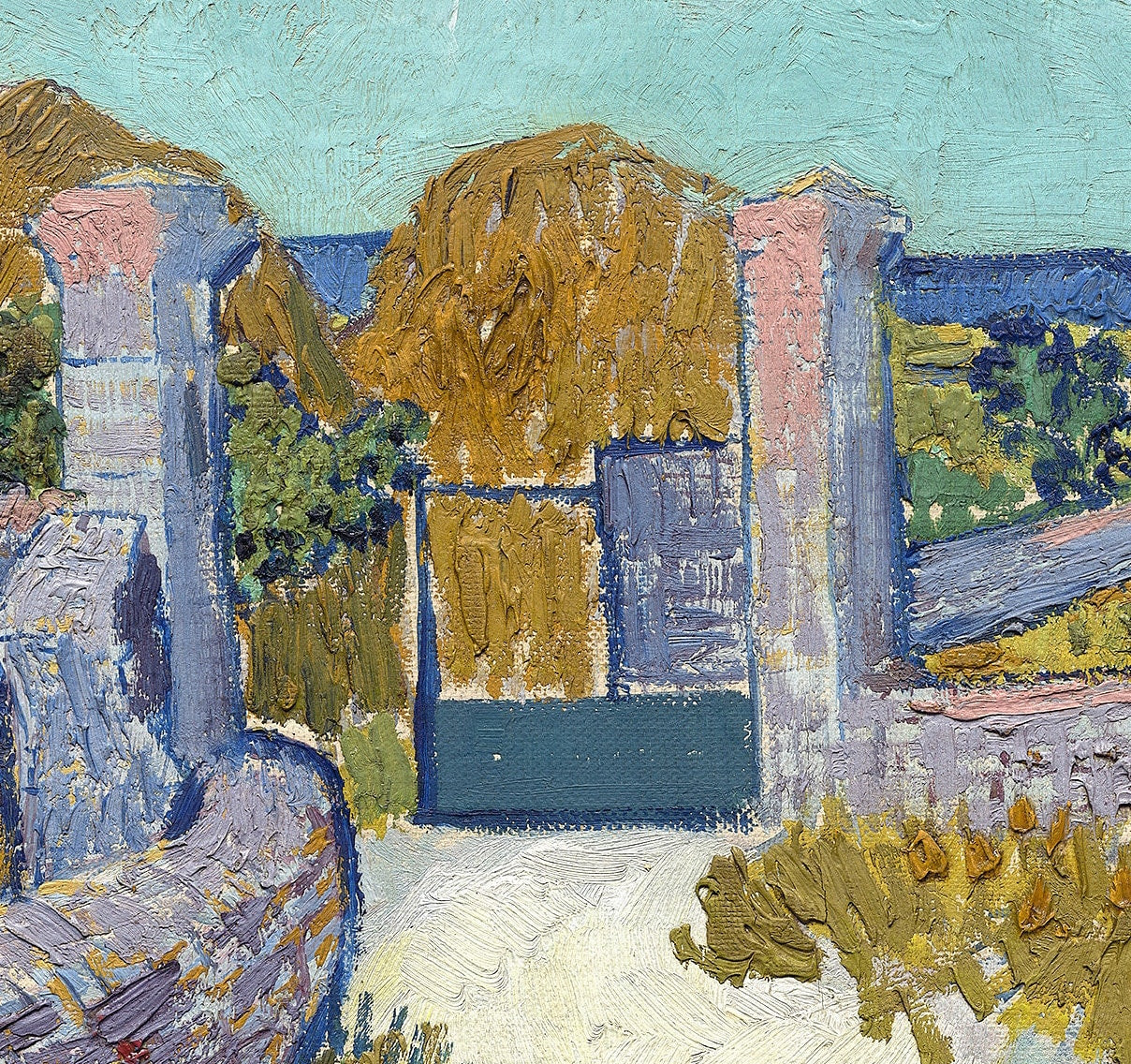 Van Gogh - Farmhouse in Provence: 3D Textured Oil Painting Print