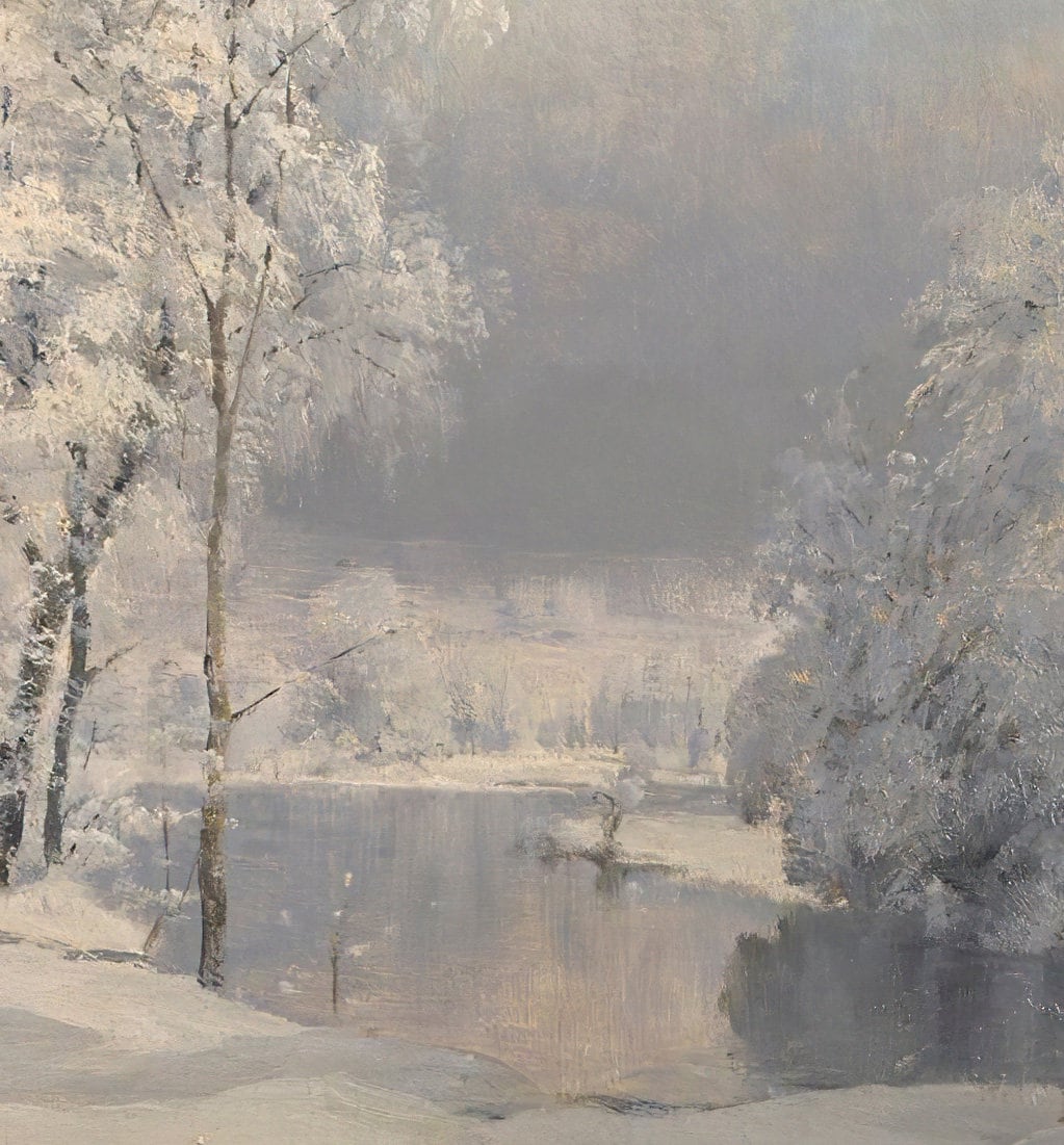3D Printed Winter Forest Painting by Anders Andersen Lundby