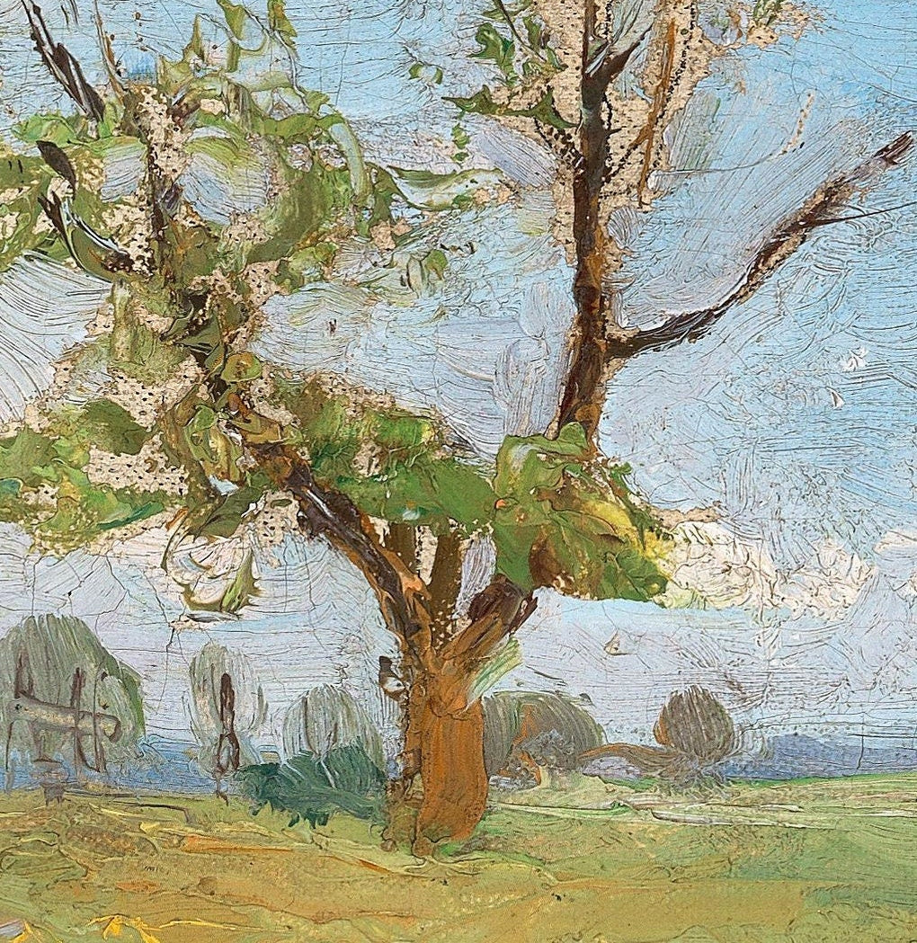 Alfred Zoff Spring Landscape: 3D Textured Art Print